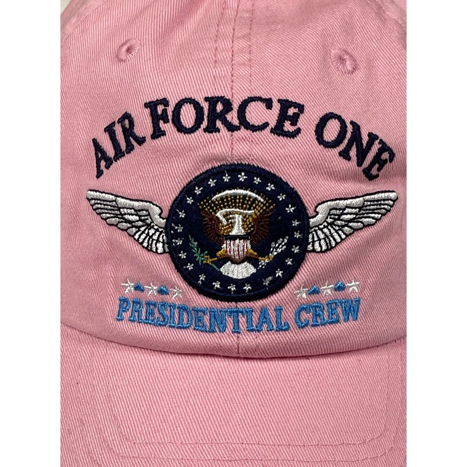 Pinko Triple Timber Air Force One Baseball Cap Pink Womens One Size Adjustable Strap Back Hat Cap Pink Size ONE SIZE - 2 Thumbnail