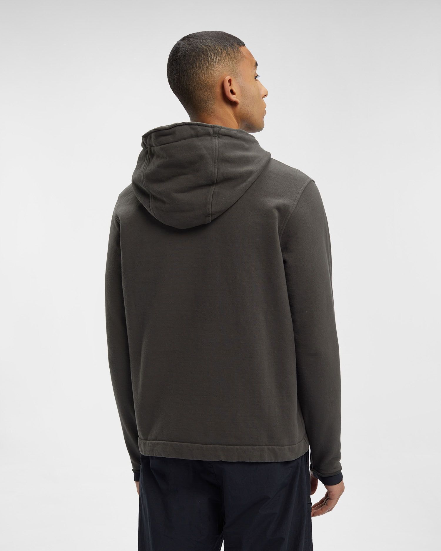 C.P. Company o1y1224 Logo Hoodie in Lead Size US M / EU 48-50 / 2 - 3 Thumbnail