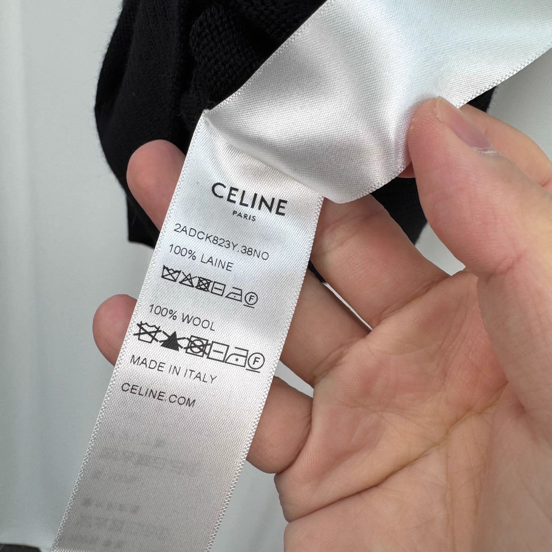 Celine Celine 25ss Triomphe Embroidered Wool KnitVest M NWT Size US M / EU 48-50 / 2 - 6 Thumbnail