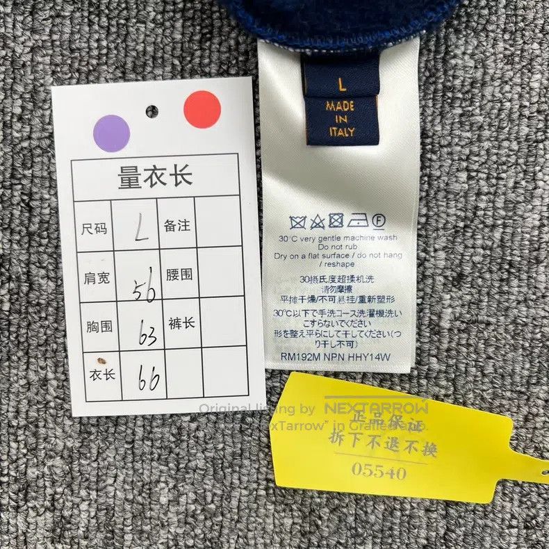 Louis Vuitton Louis Vuitton Blue presbyopic logo flocked sweatshirt Size US L / EU 52-54 / 3 - 7 Thumbnail