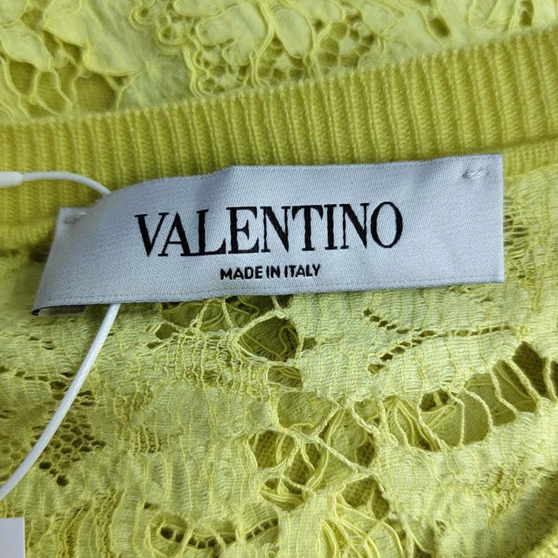 Valentino Valentino Yellow wool cardigan with long sleeves Size L / US 10 / IT 46 - 5 Thumbnail