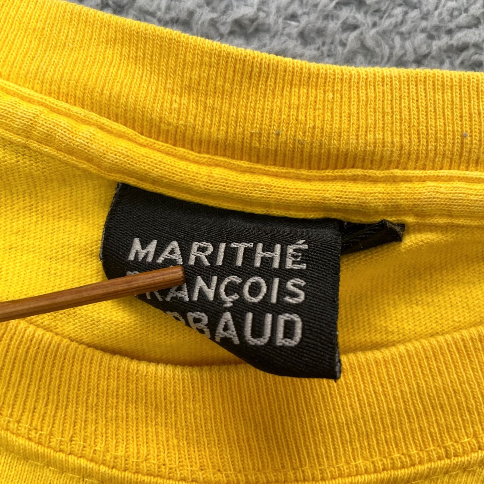 Vintage VTG Marithe Et Francois Girbaud Shirt Womens XL Yellow Cotton Graphic Size XL / US 12-14 / IT 48-50 - 3 Thumbnail