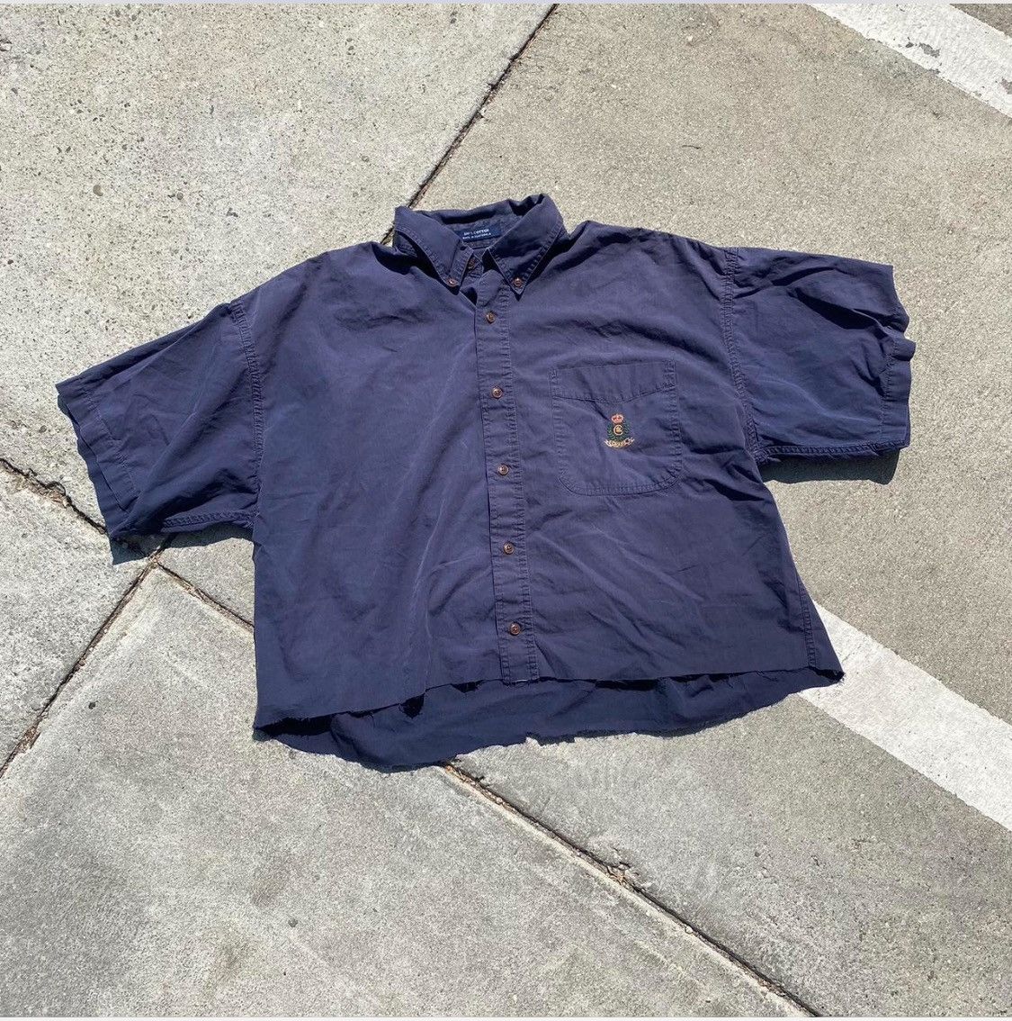 Chaps × Vintage Blue cropped chaps polo button up Size US L / EU 52-54 / 3 - 1 Thumbnail