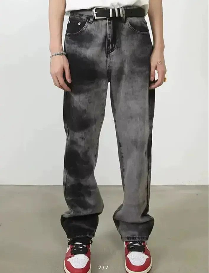 Japanese Brand Trendy Vintage Grey Baggy Denim Trousers Size US 32 / EU 48 - 6 Thumbnail