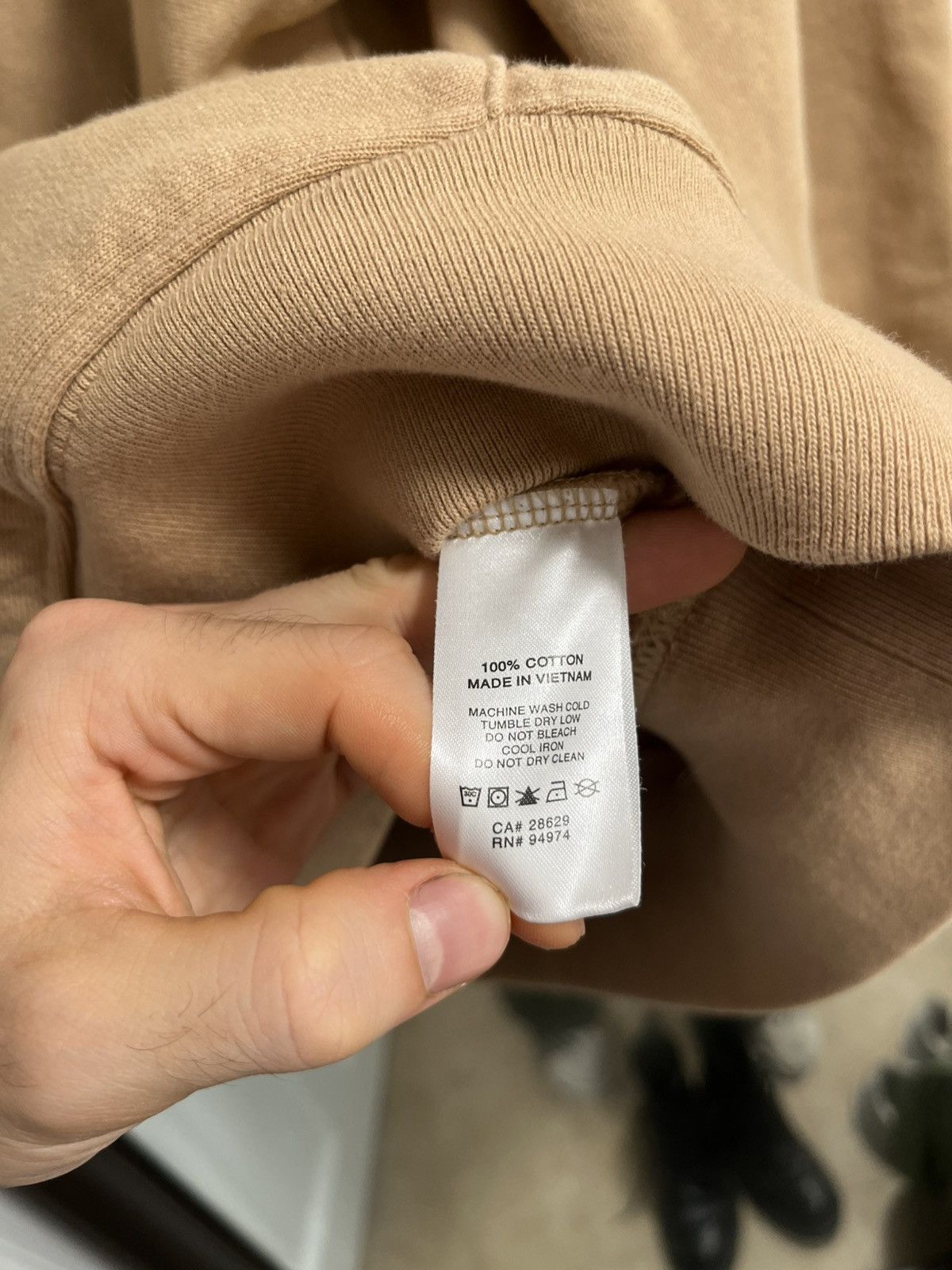 Stussy Stussy Hood Embroidered Hoodie 'Beige' size Xl mens rare Size US XL / EU 56 / 4 - 5 Thumbnail