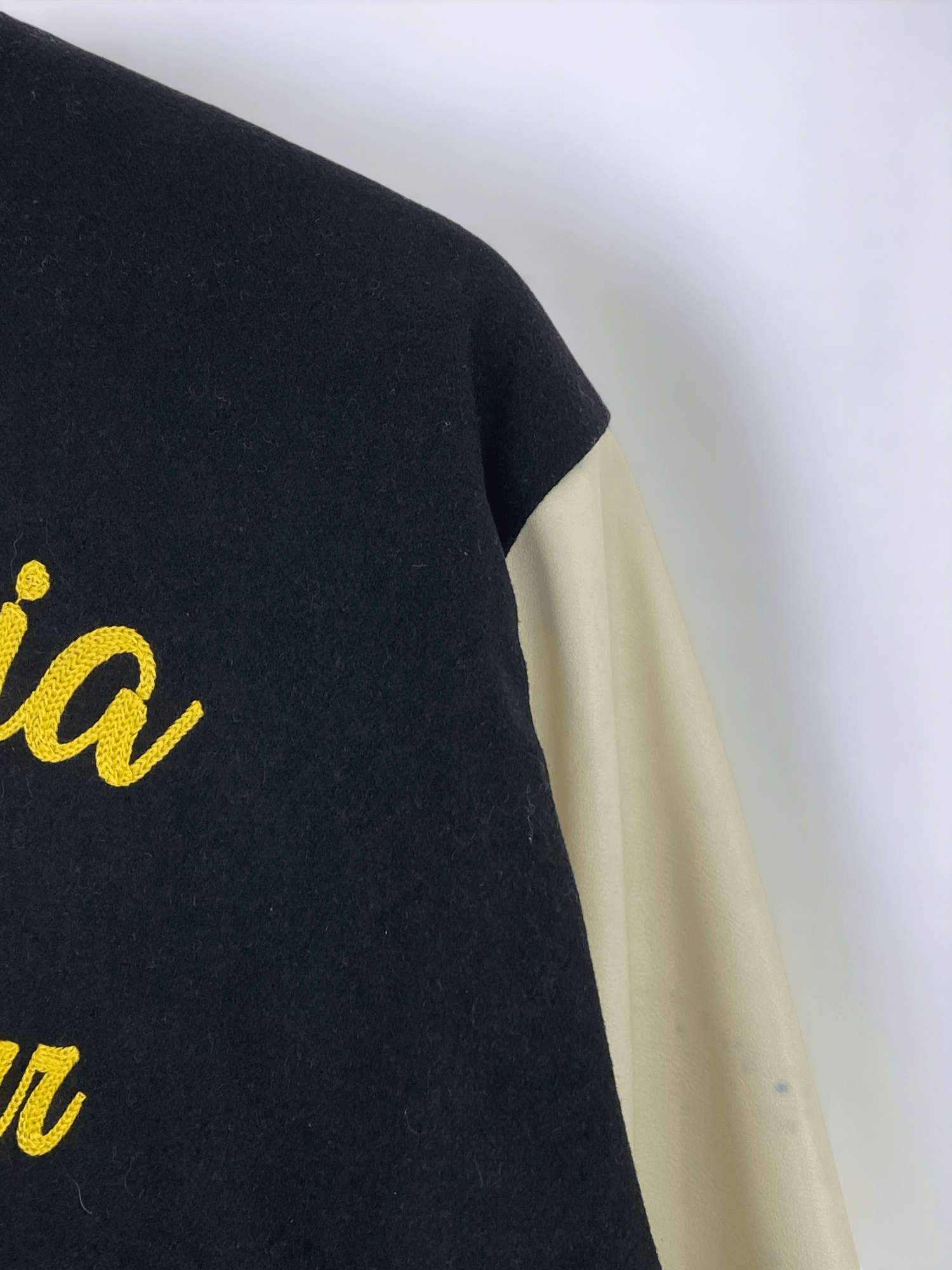 Leather Vintage Columbia Grammar Sleeve Leather Varsity JA0010 Size US XXL / EU 58 / 5 - 16 Thumbnail