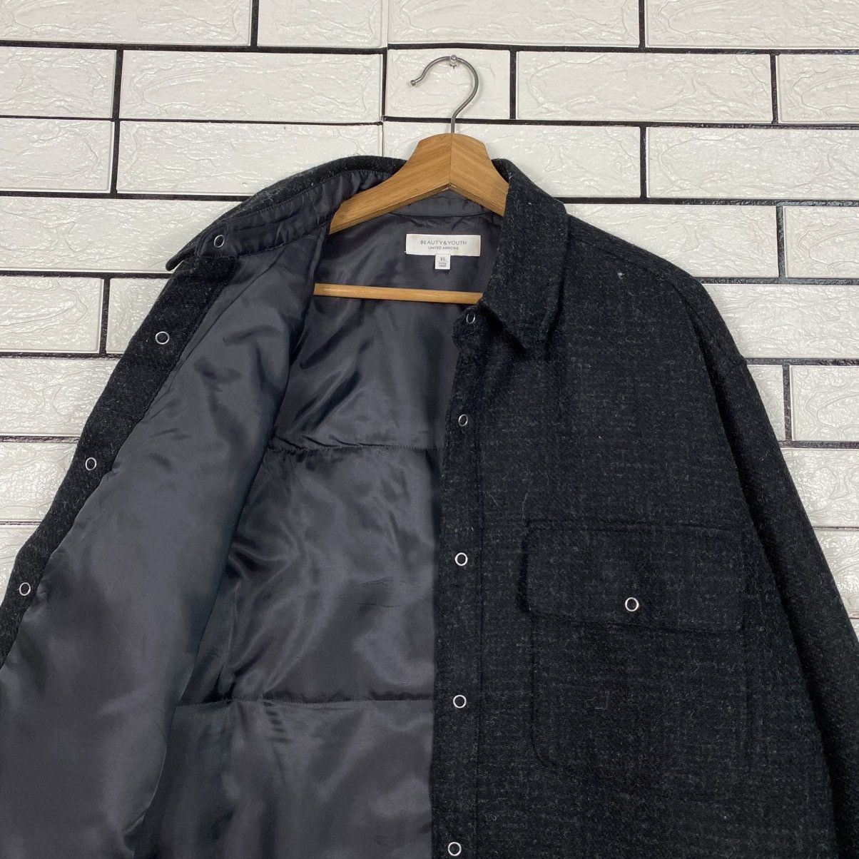 Japanese Brand Beauty & Youth United Arrow Wool Chore Jacket Issey Miyake Size US XL / EU 56 / 4 - 13 Thumbnail