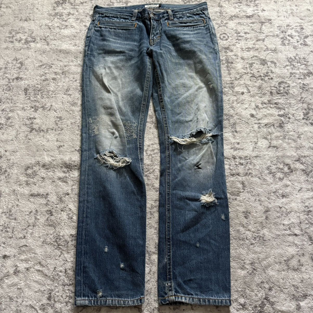 Undercover Undercover SS04 Languid Lace Jeans Blue | Size L | Grailed