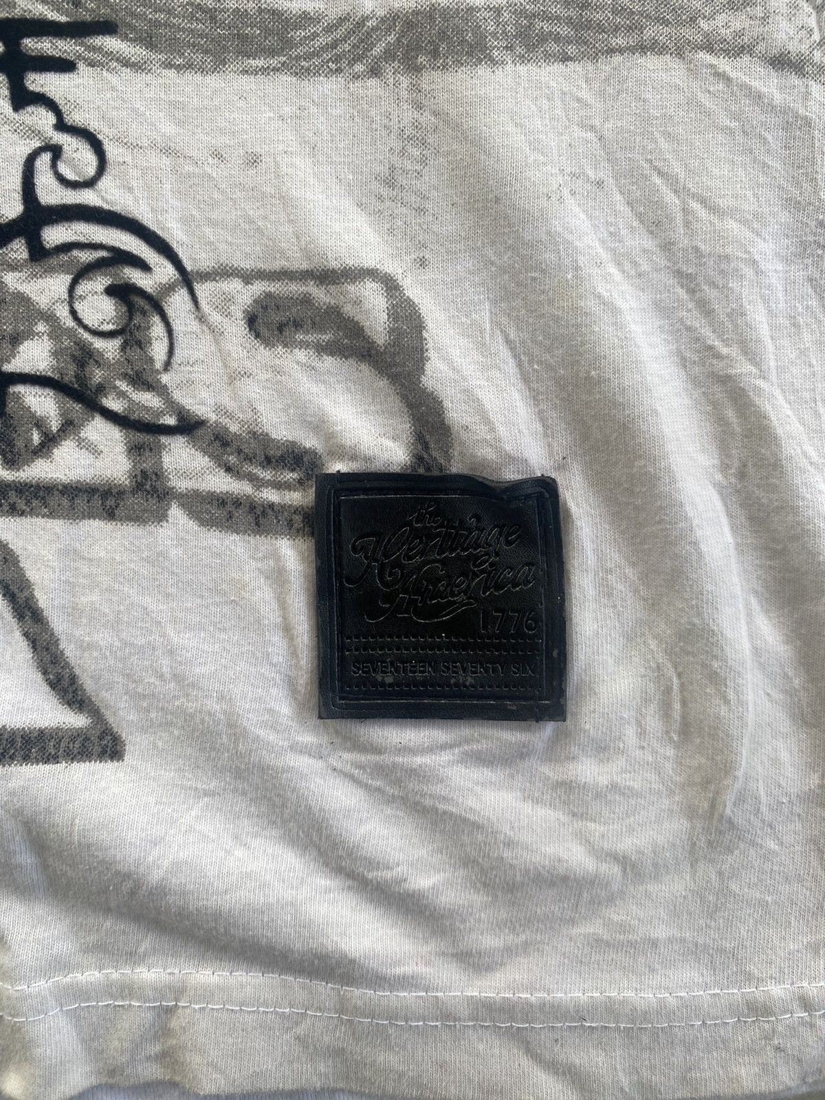 Vintage HERITAGE AMERICA Y2K DISTILLED DENIM TEE Size US L / EU 52-54 / 3 - 3 Thumbnail