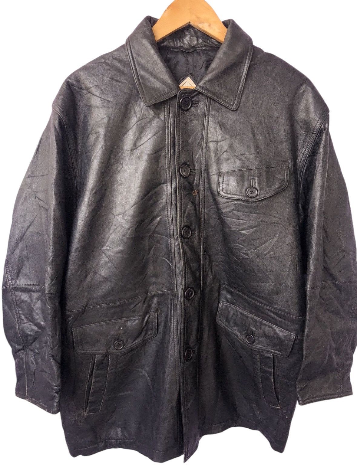 Japanese Brand Vintage True Leather Jacket Size US M / EU 48-50 / 2 - 5 Thumbnail