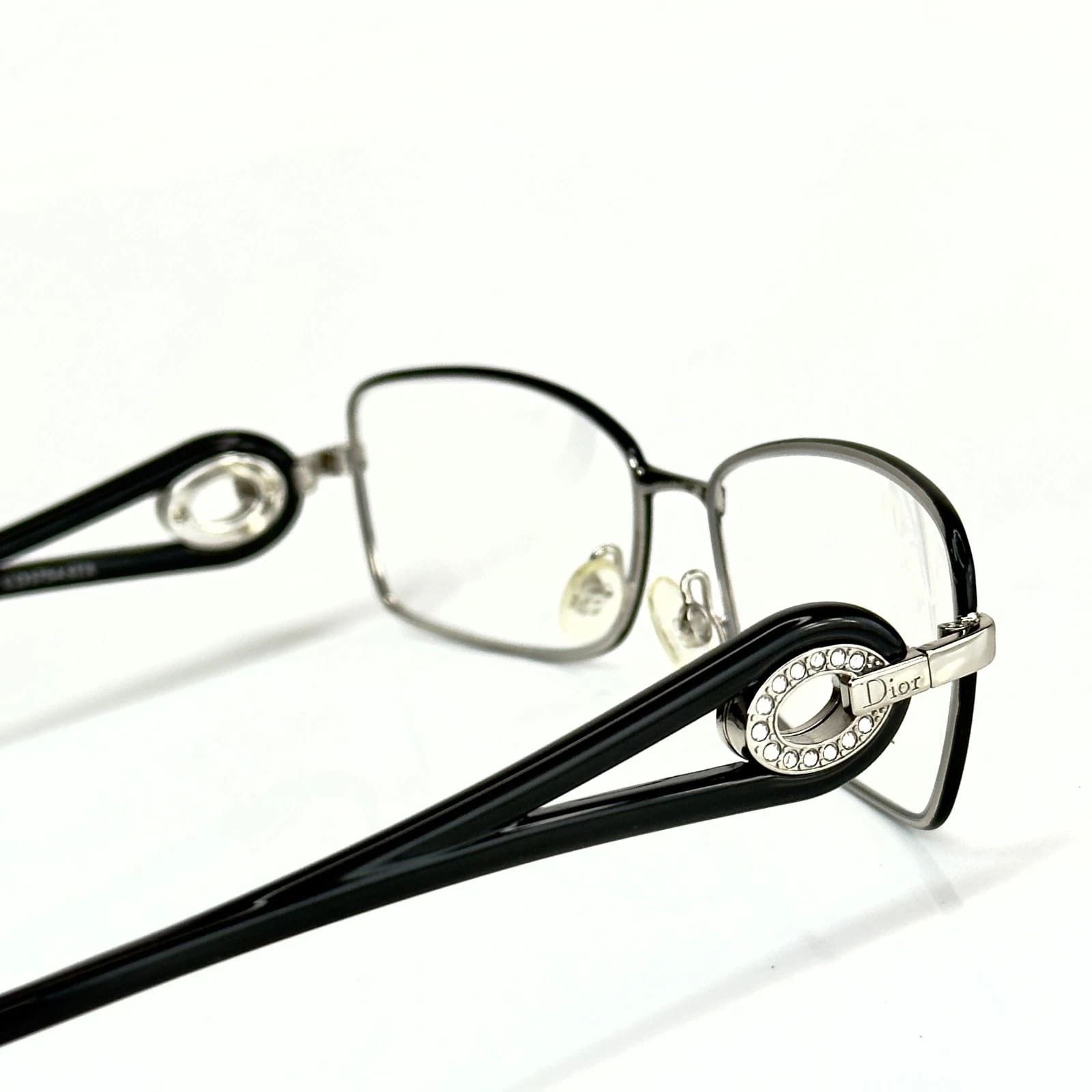 Christian Dior Monsieur CHRISTIAN DIOR CD3754 3754 VOLUTE CRYSTAL Silver Black Size ONE SIZE - 3 Thumbnail