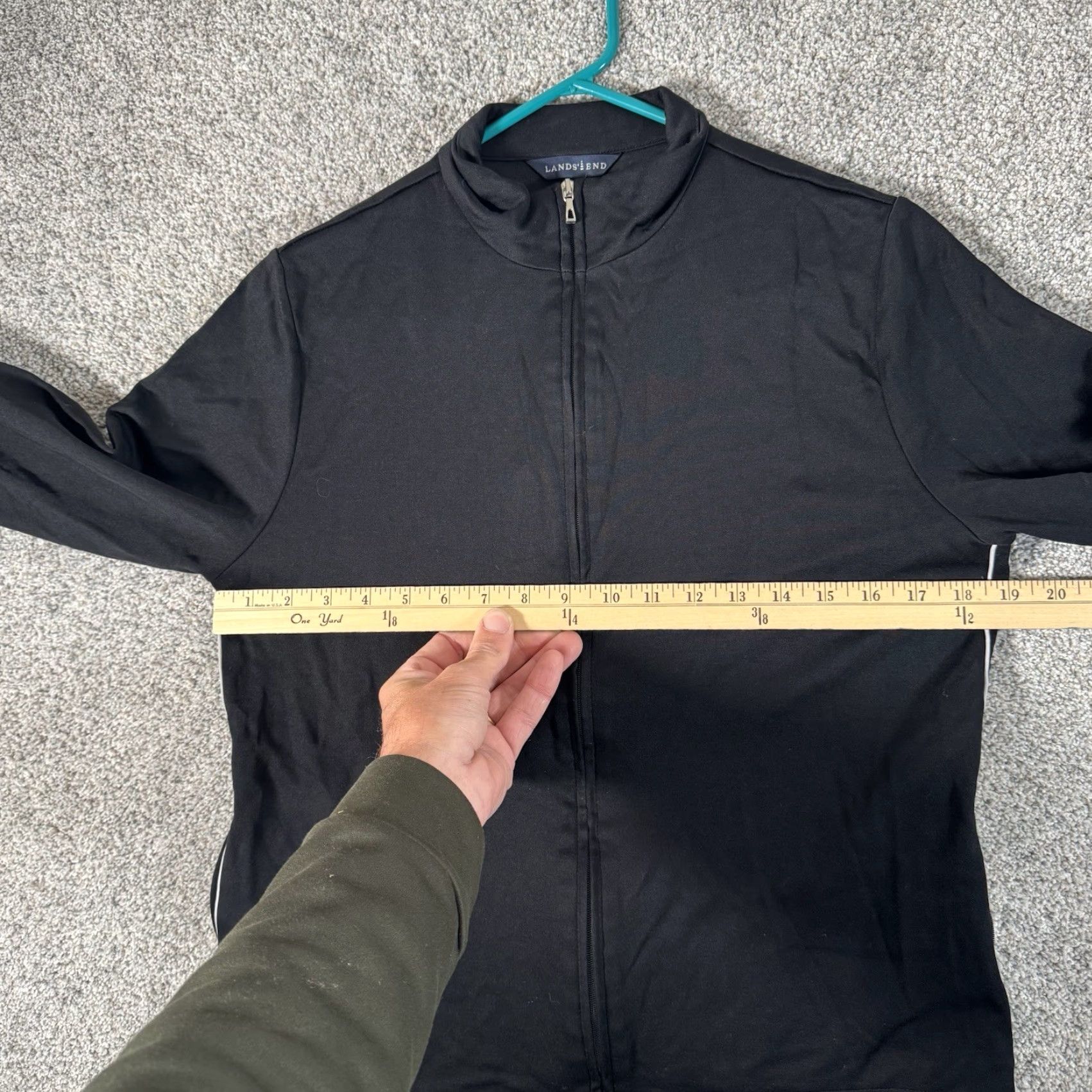 Lands' End Lands' End Full Zip Jacket M Black Women Lightweight Zipper Pockets Athleisure Track Casual Outdoor Size M / US 6-8 / IT 42-44 - 3 Thumbnail