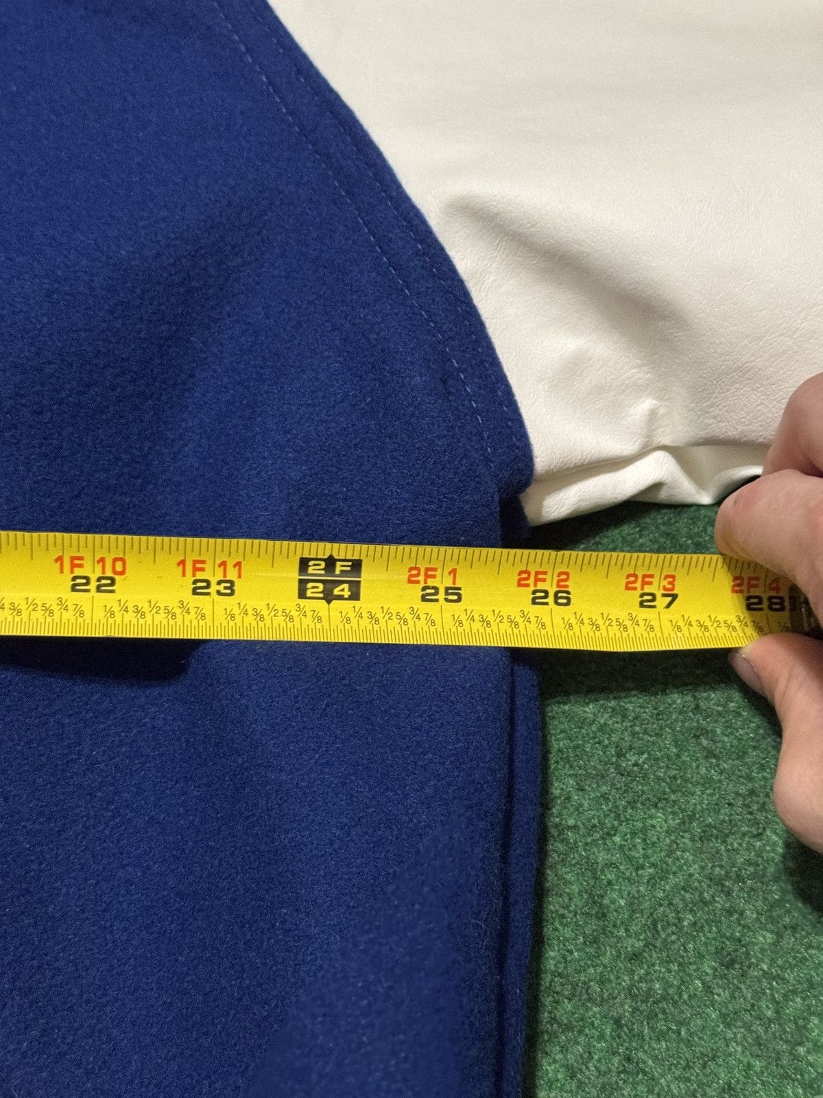 Holloway × Vintage Vintage 90s Fort Levouf Football Blank L/XL Varisty Jacket Size US L / EU 52-54 / 3 - 5 Thumbnail