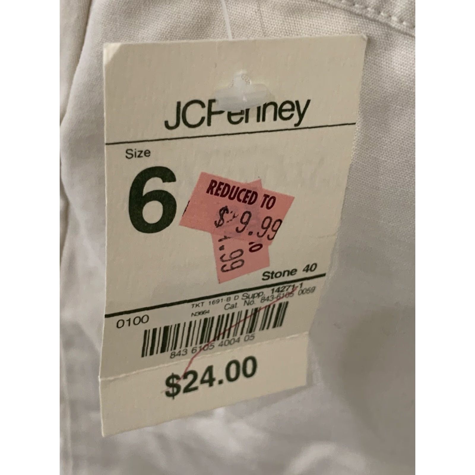 Vintage VINTAGE St. John's Bay Khaki Chino Shorts Womens Size 6 High Waisted Beige 90s Size 28" / US 6 / IT 42 - 4 Thumbnail