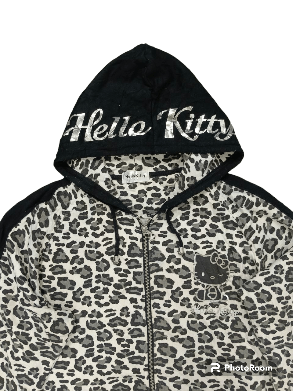 Anime Rere Design Leopard Fullprint Hello Kitty Hoodie Size M / US 6-8 / IT 42-44 - 3 Thumbnail