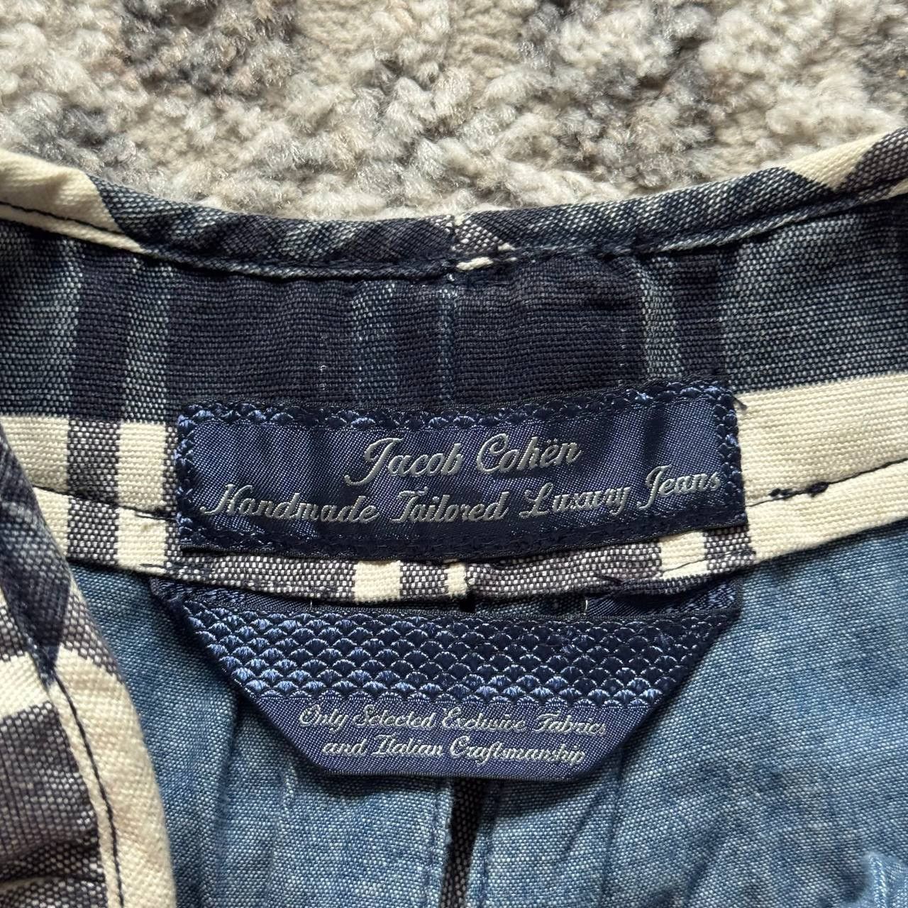 Jacob Cohen Jacob Cohen Rare Wide Plain Checkered Pants Size 26" / US 2 / IT 38 - 8 Thumbnail