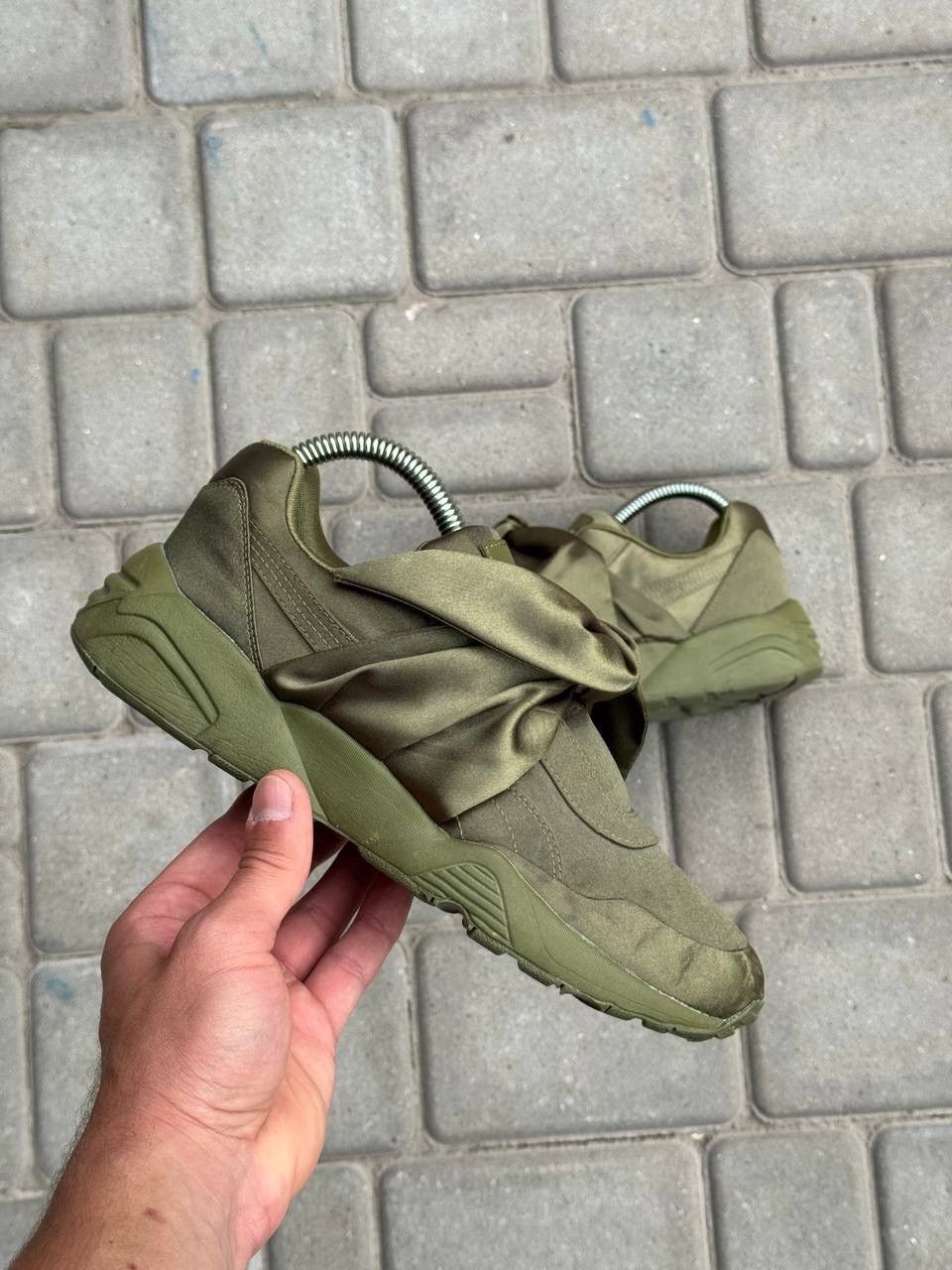 Fenty Puma x Rihanna Fenty Bow Sneakers Olive Branch Green Size5.5 Size US 8.5 / IT 38.5 - 1 Thumbnail
