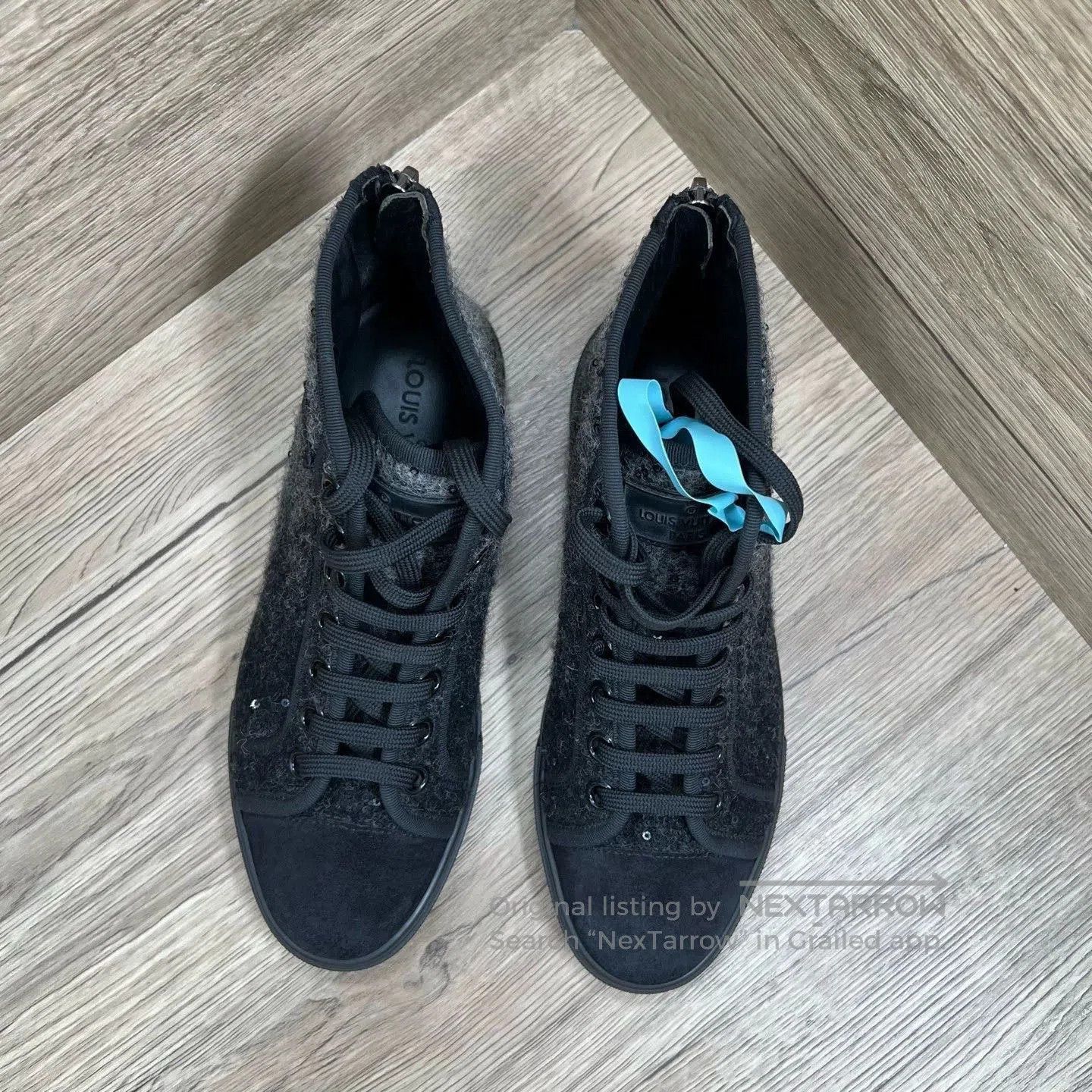 Louis Vuitton Louis Vuitton Black Gray Sequin Sneakers. Size US 6.5 / EU 39-40 - 2 Thumbnail
