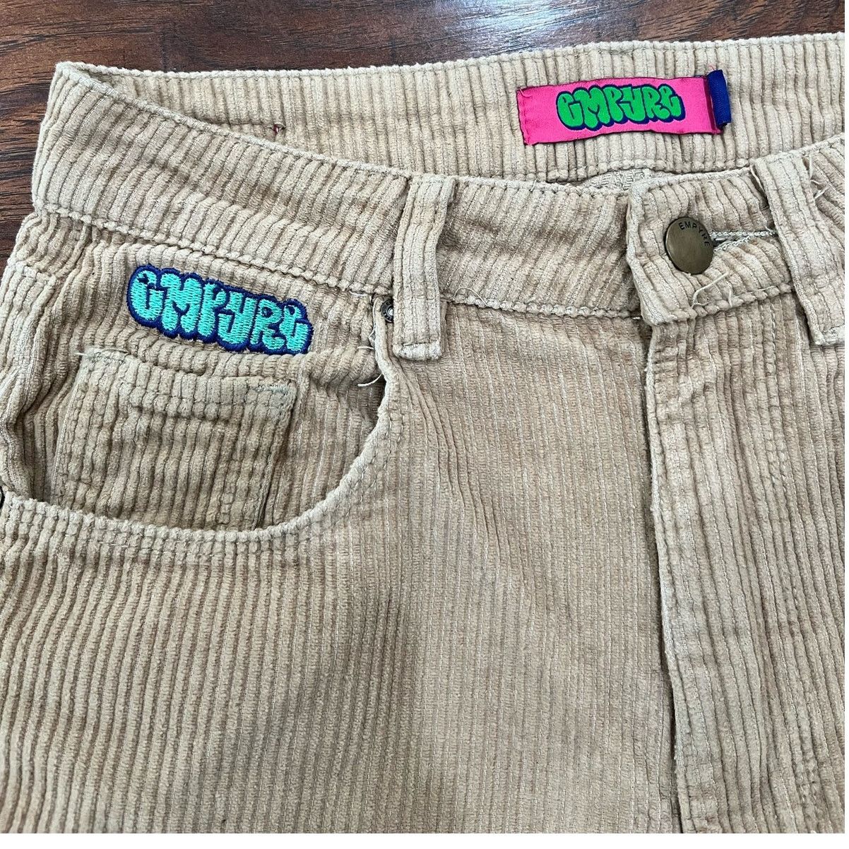 Empyre Empyre Tori Corduroy Pants Women's Size 0 Brown Wide skater Size 25" / US 0 / IT 36 - 6 Thumbnail