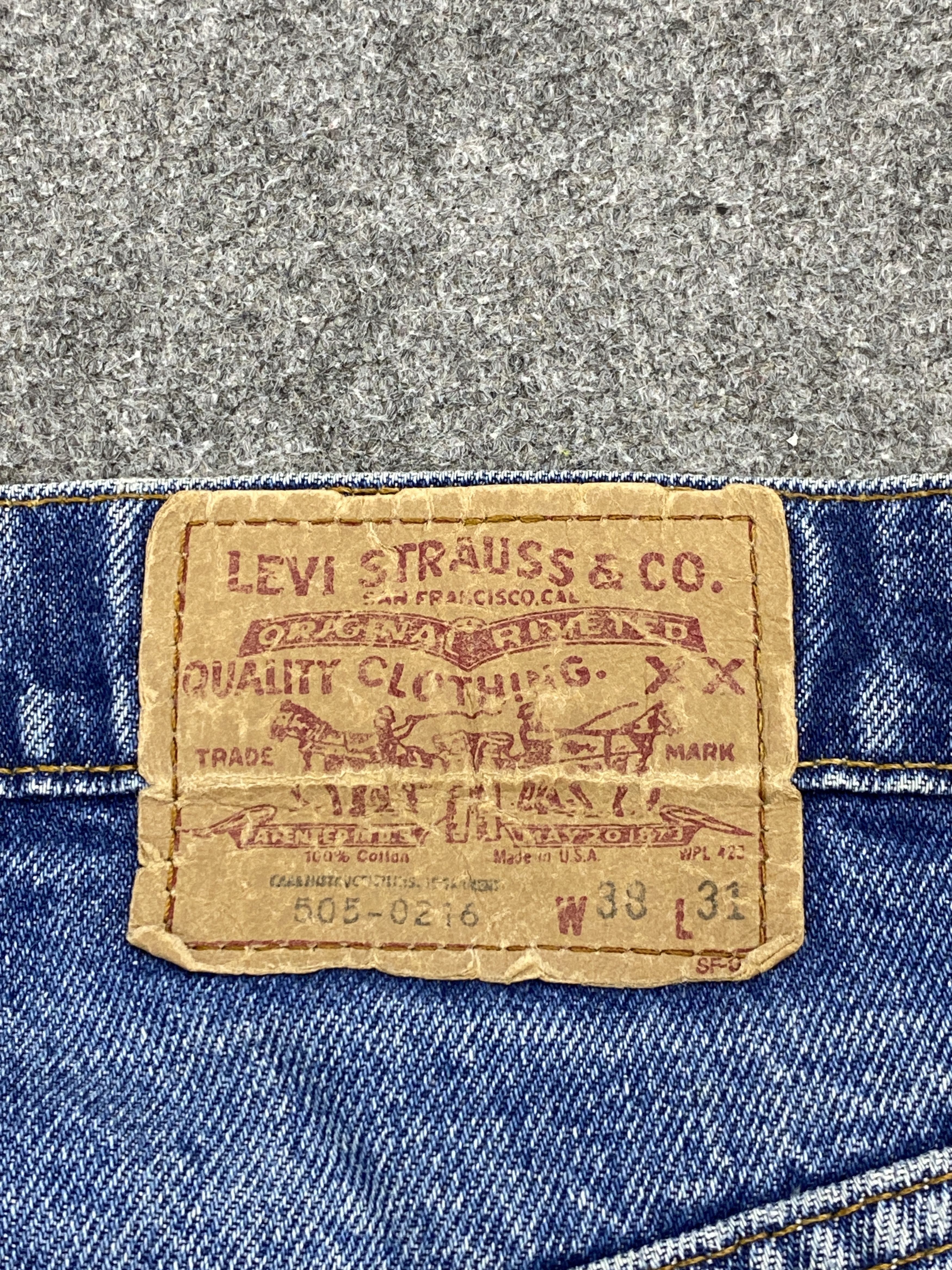 Levi's × Vintage Vintage 80s Levi's 505 Faded Blue Denim Jeans Size US 36 / EU 52 - 5 Thumbnail