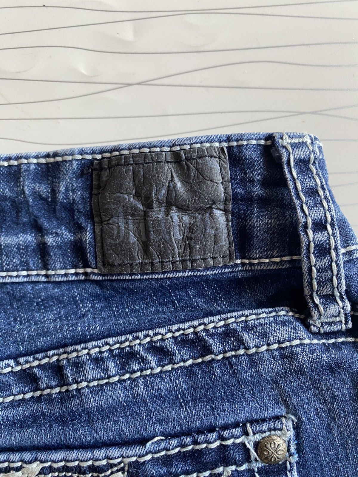 If Six Was Nine Japanese brand love indigo flare denim Size US 34 / EU 50 - 13 Thumbnail