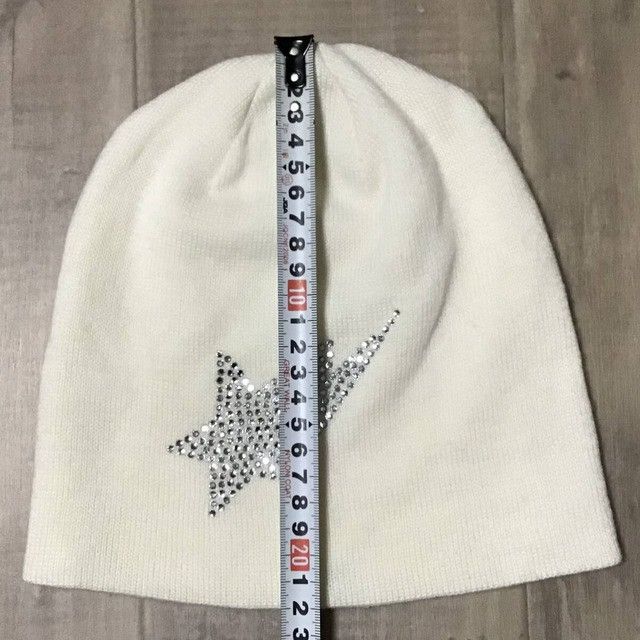 Bape × Nigo × Swarovski Swarovski BAPE STA logo beanie knit cap a bathing ape NIGO Size ONE SIZE - 5 Thumbnail