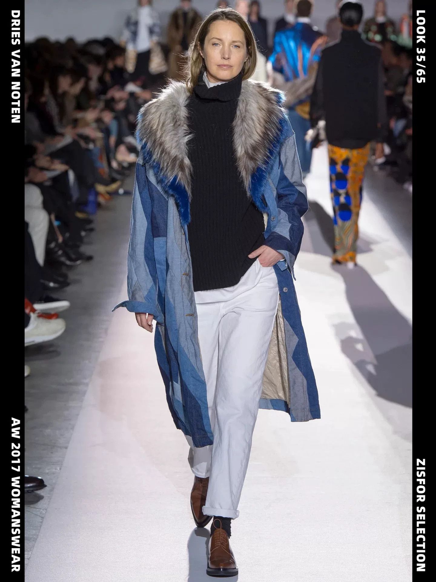 Dries Van Noten Dries Van Noten Denim Patchwork Coat Size S / US 4 / IT 40 - 1 Thumbnail