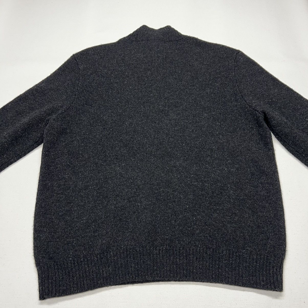 Polo Ralph Lauren Polo Ralph Lauren 1/4 Zip Sweater Grey Lambs Wool Pullover Size US L / EU 52-54 / 3 - 9 Thumbnail