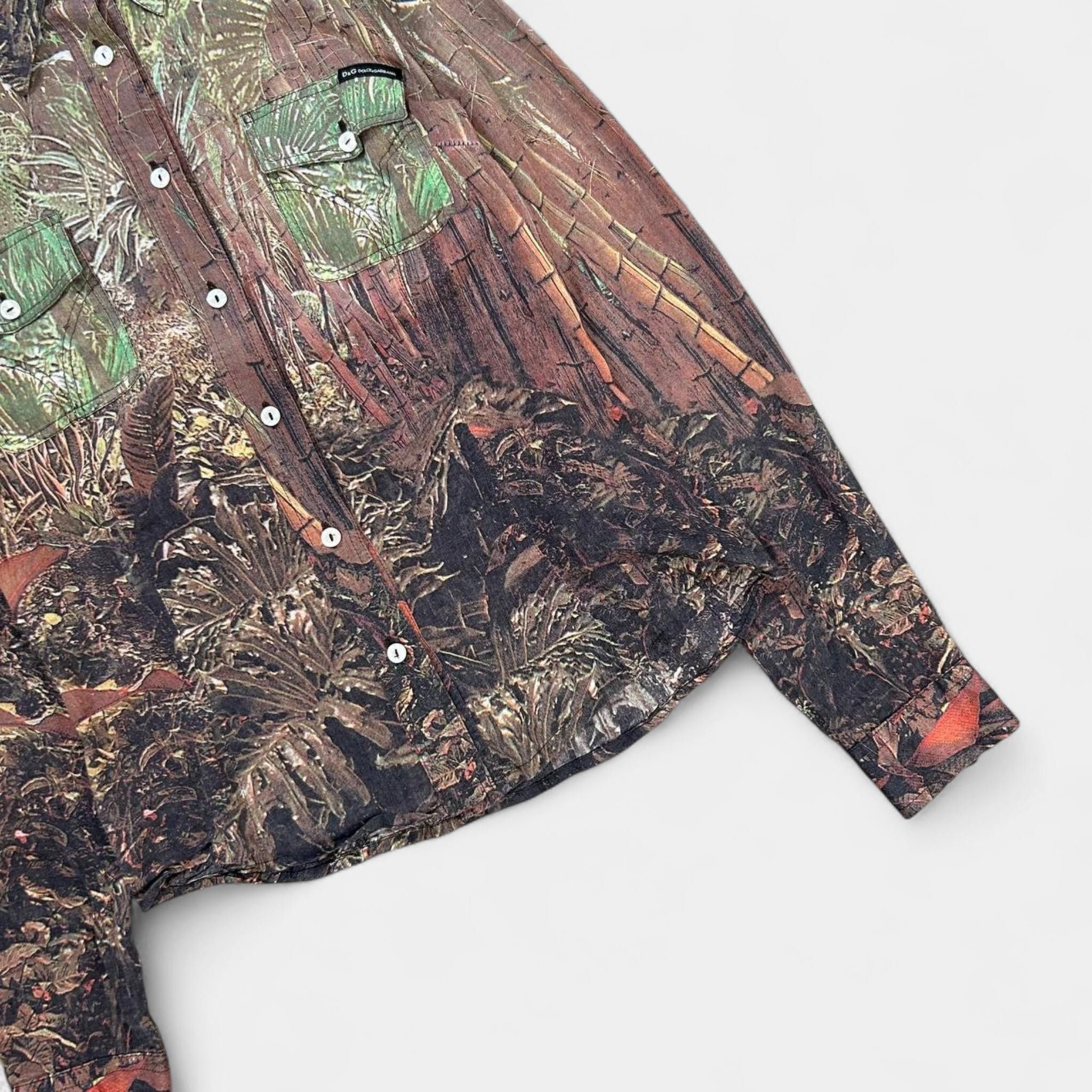 Dolce & Gabbana Dolce & Gabbana Jungle Tropical Shirt Size US S / EU 44-46 / 1 - 3 Thumbnail