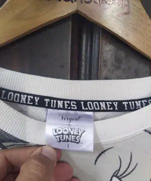 Warner Bros VTG Looney Tunes "Virgirl" Comic Print Sweatshirt Size US M / EU 48-50 / 2 - 4 Thumbnail
