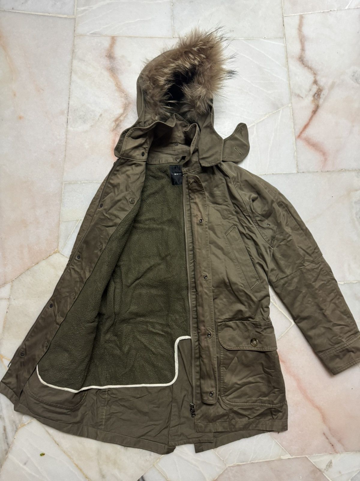 Boycott 💥VINTAGE BOYCOTT PARKA FIST TAIL POCKET FUR MILITARY STYLE Size US S / EU 44-46 / 1 - 7 Thumbnail