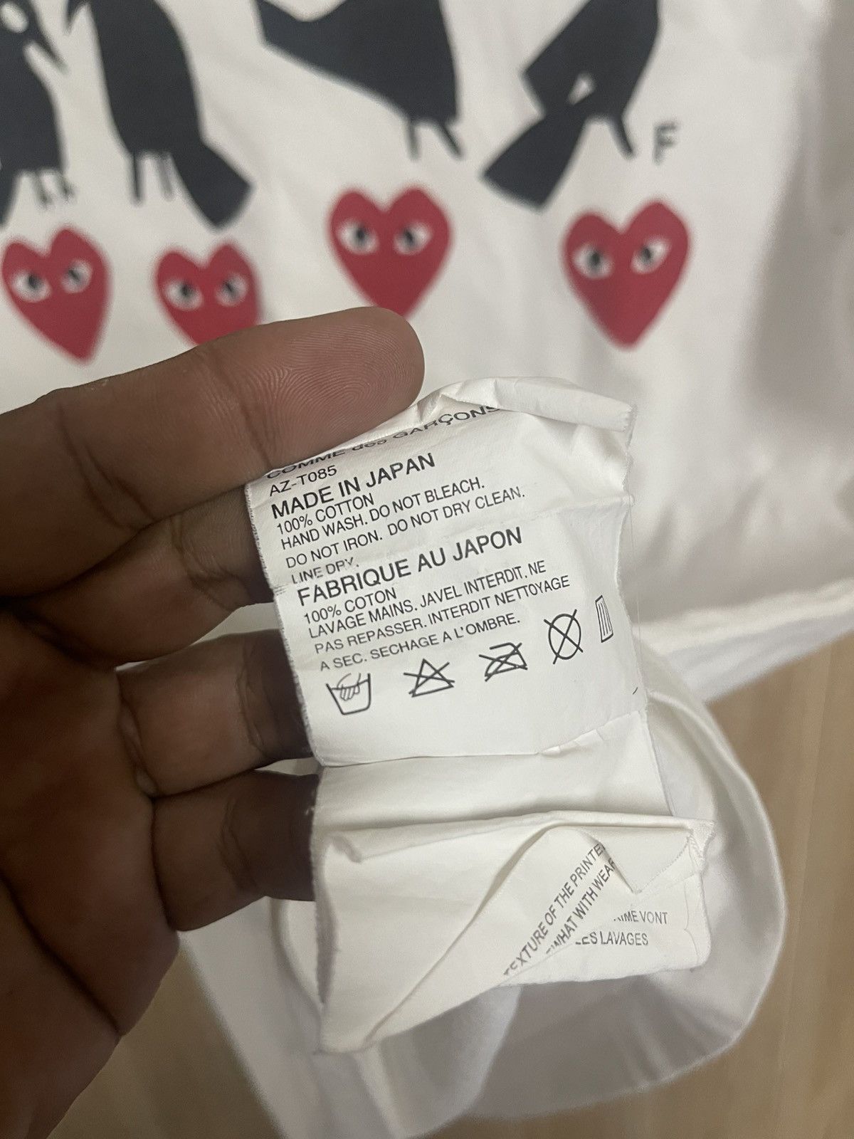Comme des Garcons Comme Des Garcons T shirt CDG PLAY XL fit M Made in Japan Size US M / EU 48-50 / 2 - 4 Thumbnail