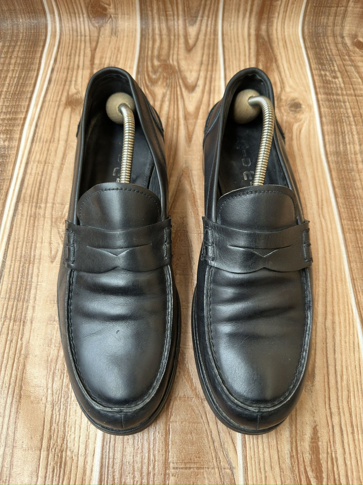 Miu Miu Miu Miu by Prada Black Penny Leather Loafers Size US 9.5 / EU 42-43 - 1 Thumbnail