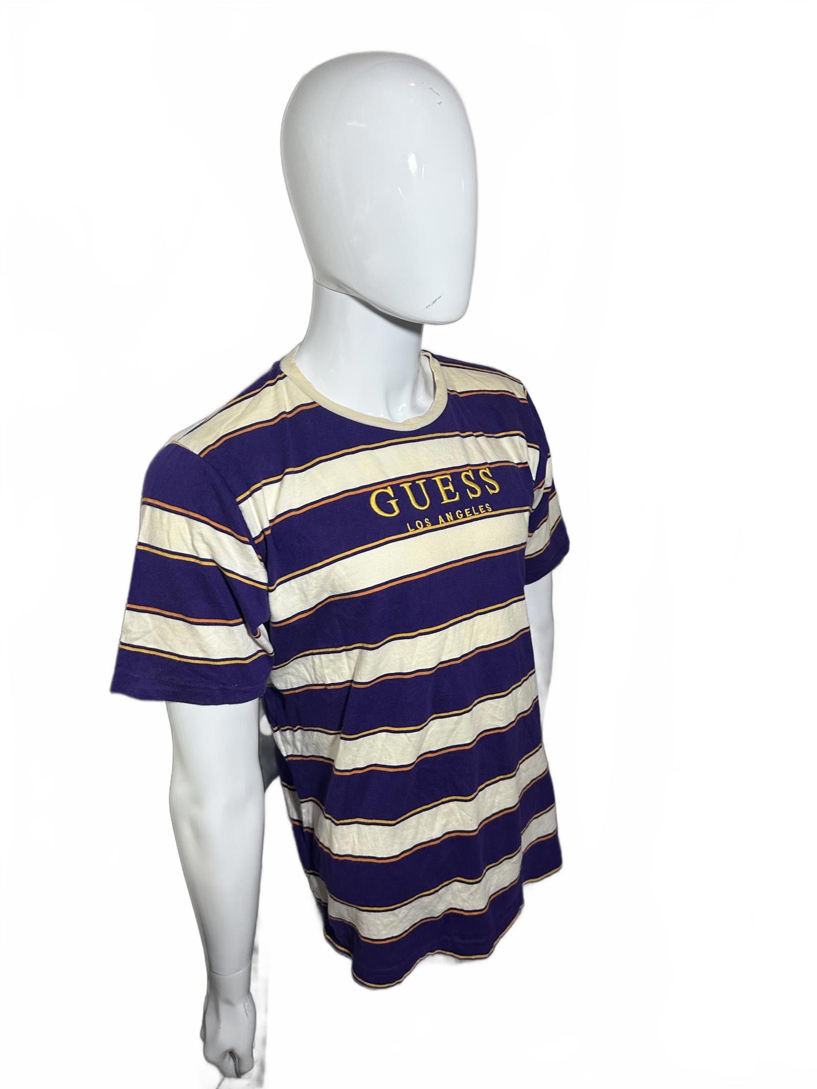 Guess Vintage Guess Striped T-Shirt - Los Angeles Size US M / EU 48-50 / 2 - 2 Thumbnail