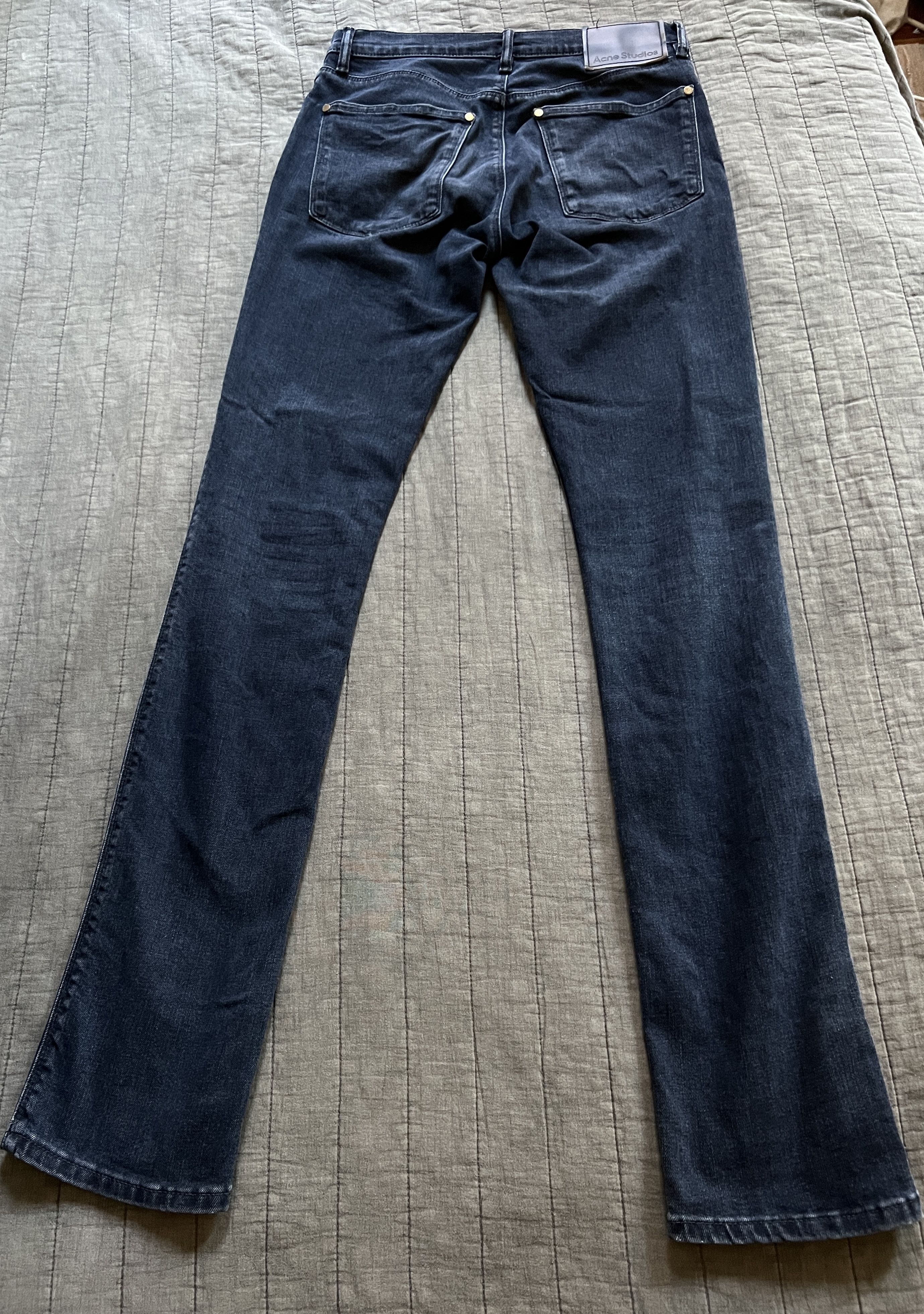 Acne Studios Max Blue Black Jeans Size US 28 / EU 44 - 2 Thumbnail