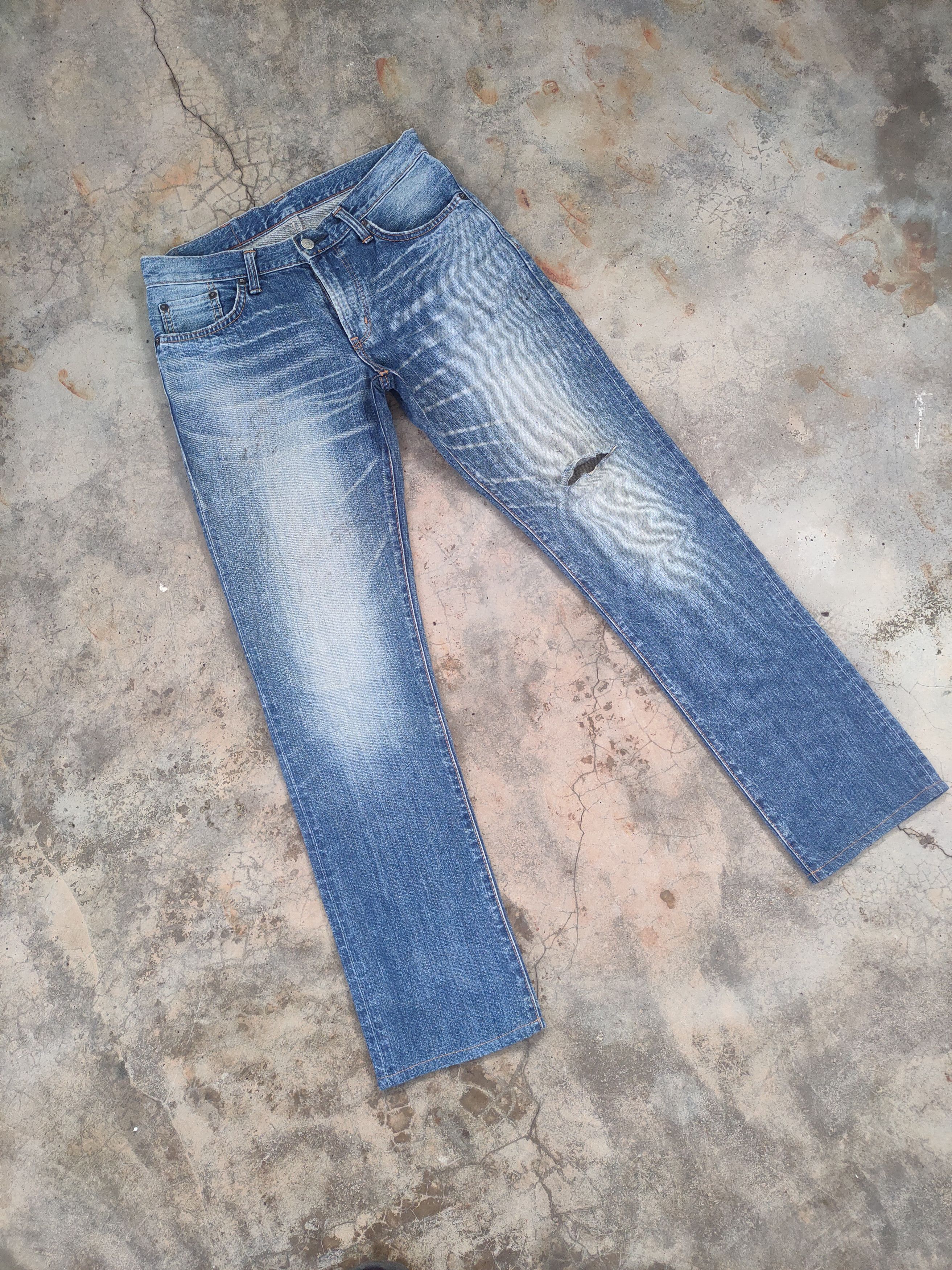 Edwin W31 VINTAGE EDWIN FADED DISTRESSED JEAN PANTS Size US 31 - 2 Thumbnail