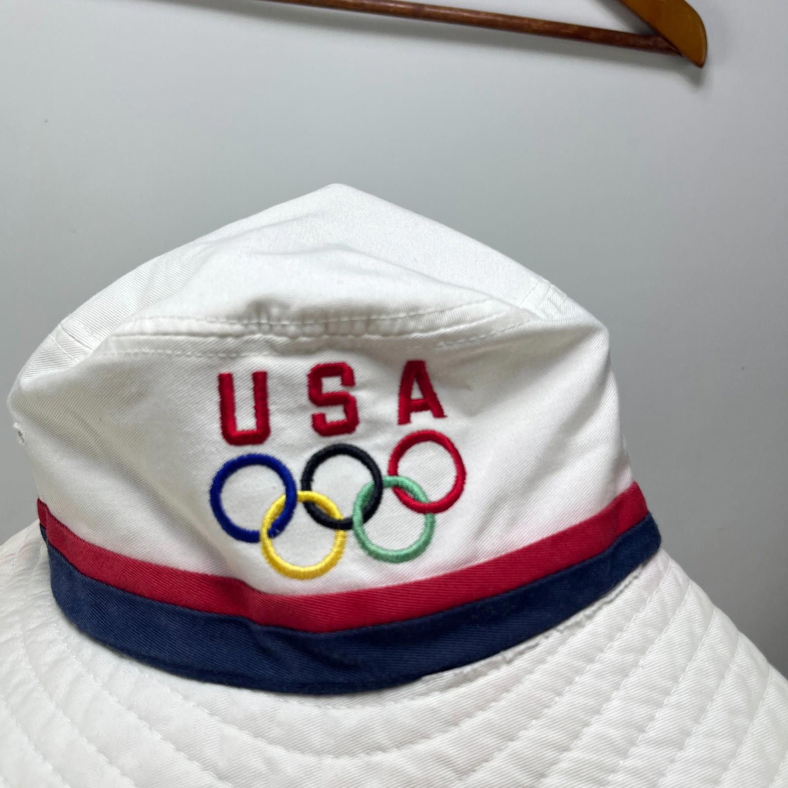 Starter Vintage 90s USA Olympic Starter Bucket Hat Small Medium Size ONE SIZE - 2 Thumbnail