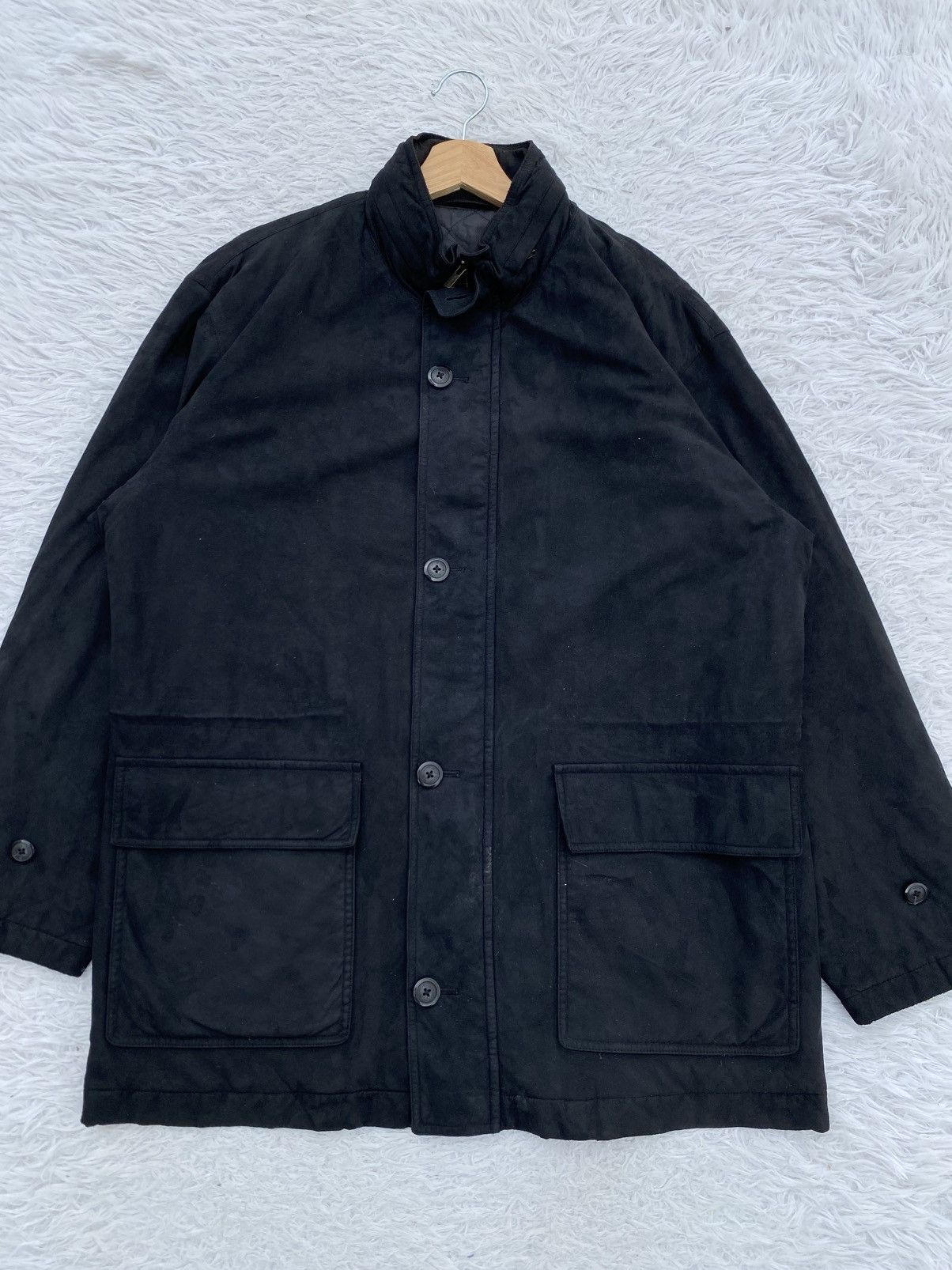 Burberry Rare Vintage 90s Burberry Black Jacket Size US L / EU 52-54 / 3 - 4 Thumbnail