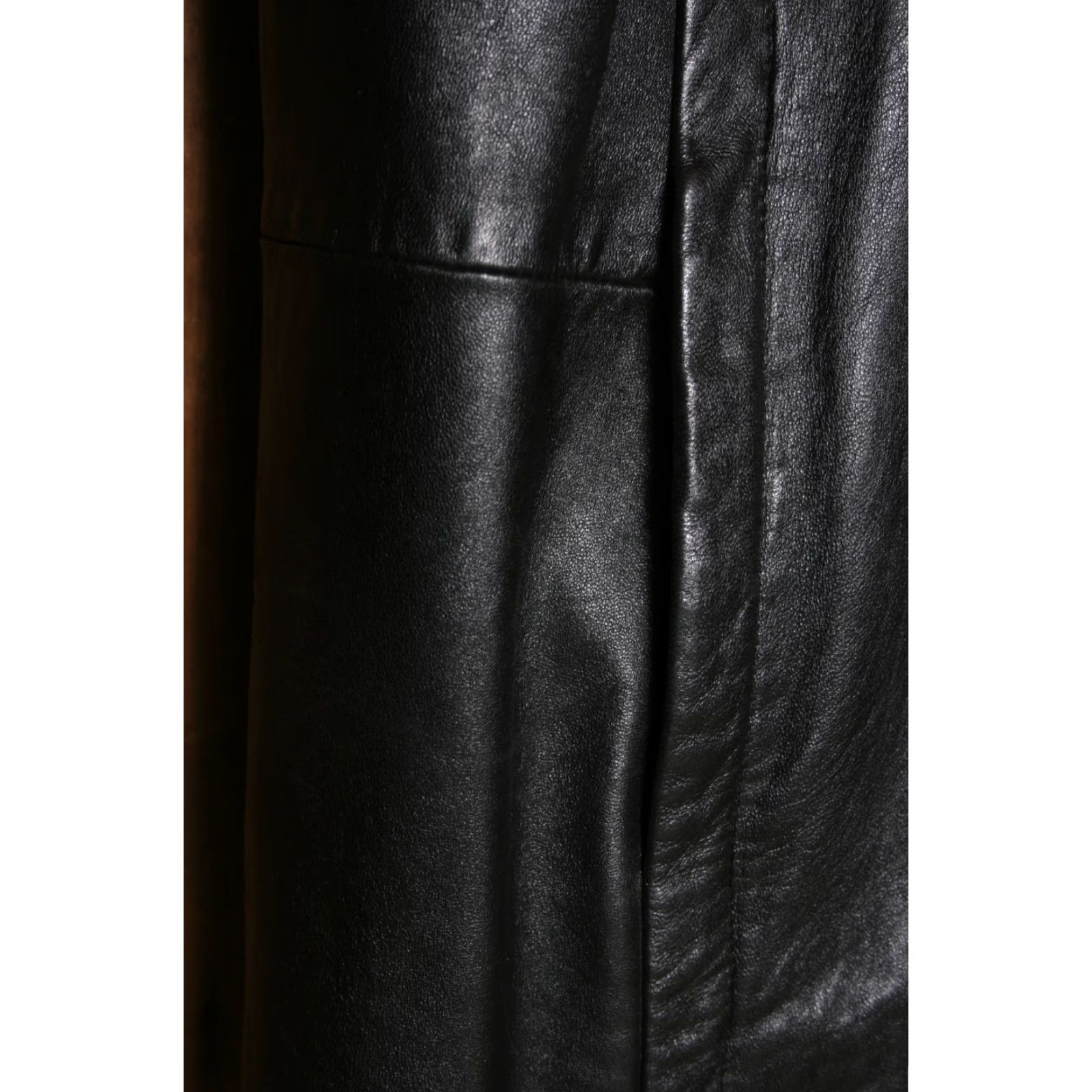 Vintage VINTAGE Wilsons Leather Car Coat Black 4-Button Insulated Lined XLT Mens Big & Tall Leather Coat Sz. XLT Size US XL / EU 56 / 4 - 7 Thumbnail