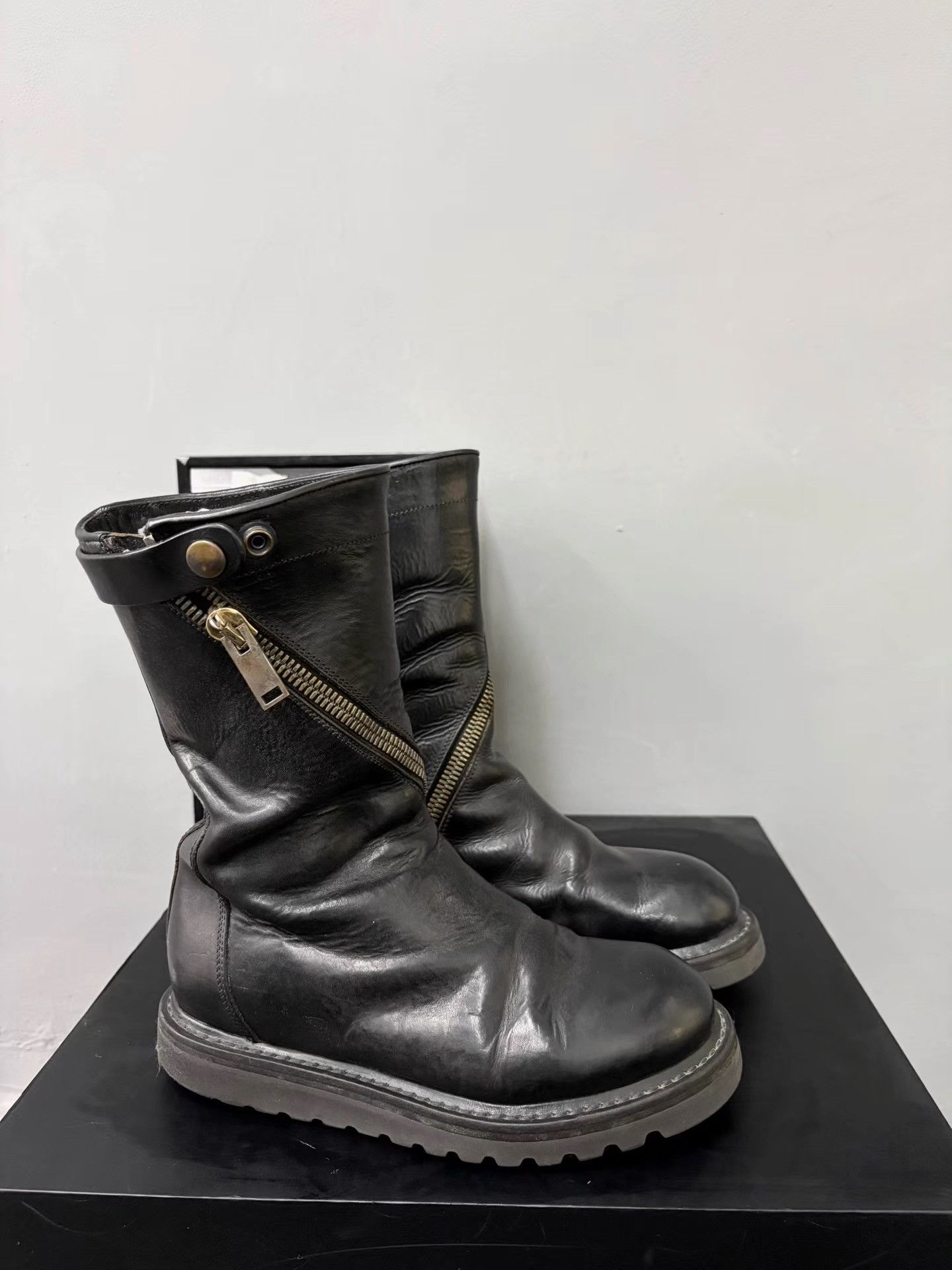 Rick Owens Rick Owens Spiral Zip Military Boots K34 Size US 6 / IT 36 - 4 Thumbnail