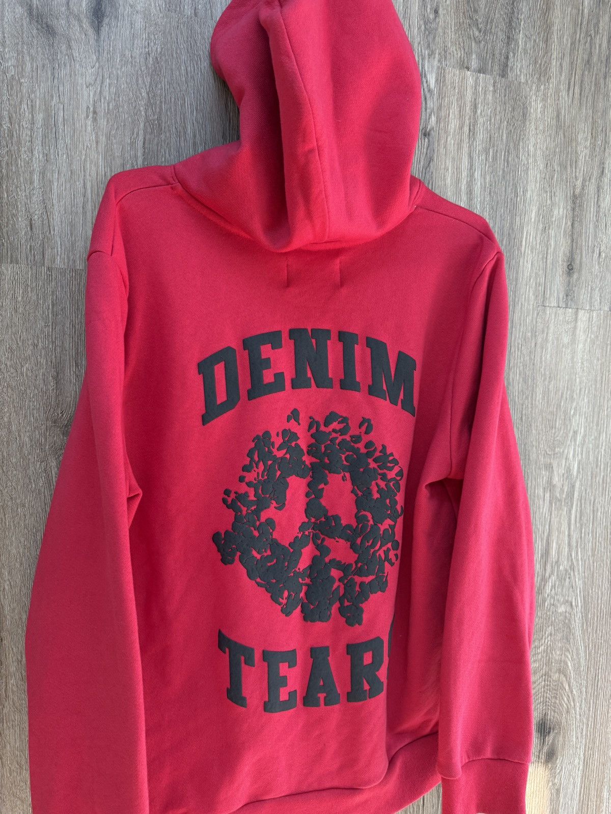 DENIM TEARS Denim Tear Zip Up Red Hoodie Size US L / EU 52-54 / 3 - 9 Thumbnail