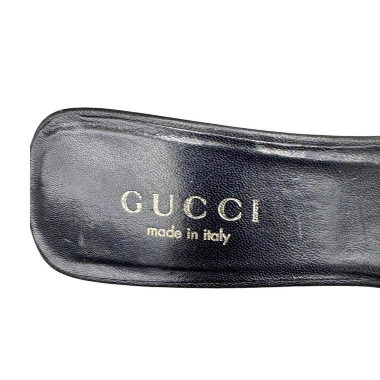 Gucci Gucci authentic preppy old money logo heels / sandals Size US 6.5 / IT 36.5 - 5 Thumbnail