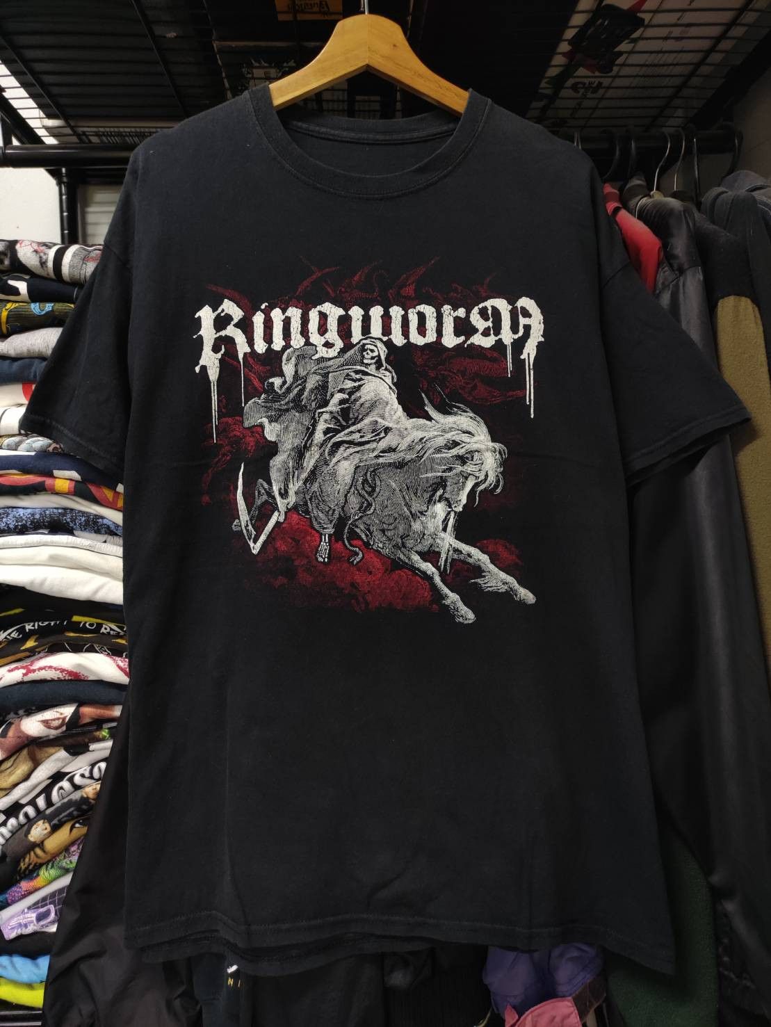 Band Tees Vtg Ringworm " Grim Reaper " T-Shirt Size US XL / EU 56 / 4 - 2 Thumbnail