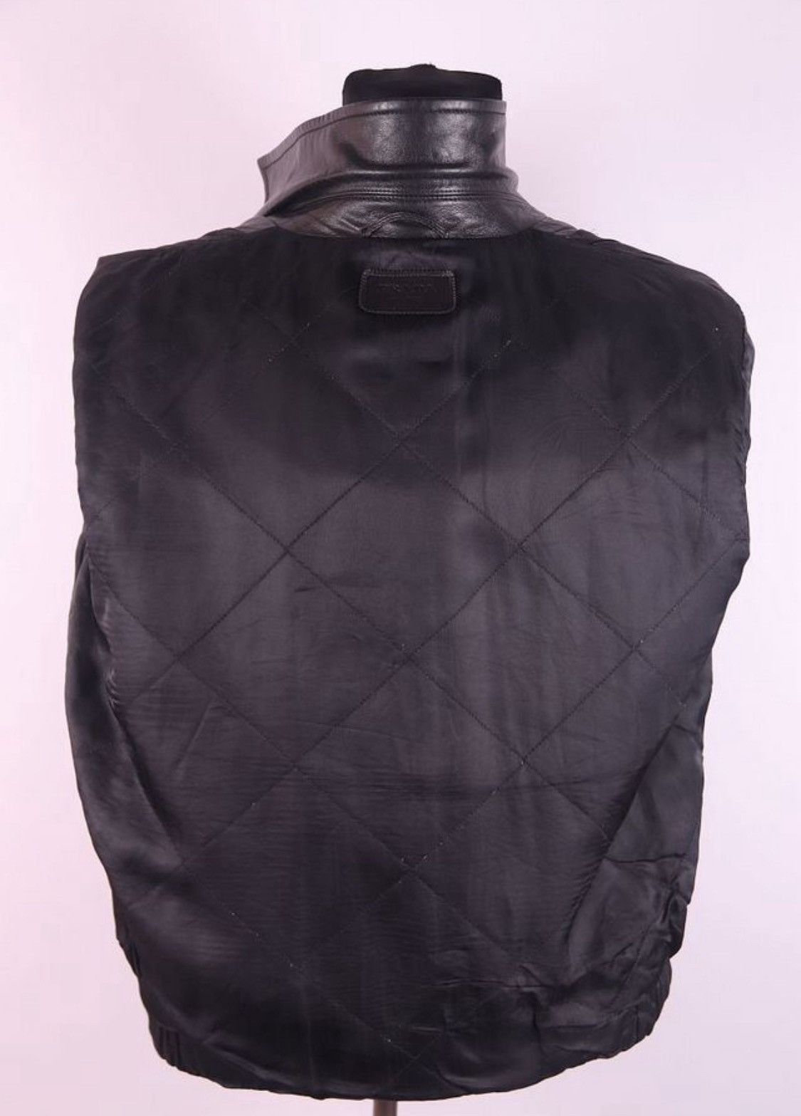 Prada Prada Leather Biker Jacket Black Size US M / EU 48-50 / 2 - 3 Thumbnail