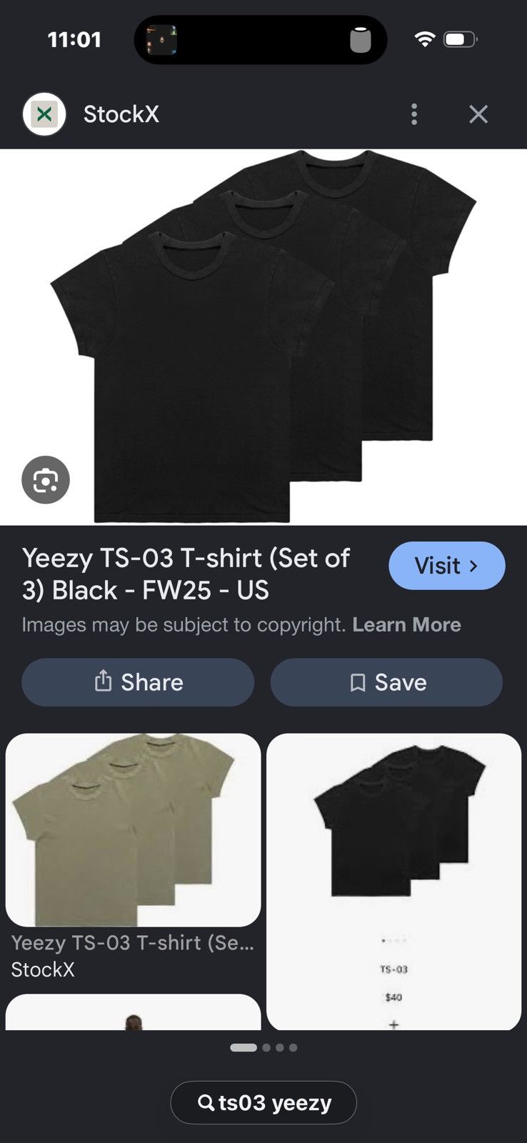 Yeezy 3x Yeezy Ts-03 size 3 3count Ships DAY OF Size US L / EU 52-54 / 3 - 1 Thumbnail