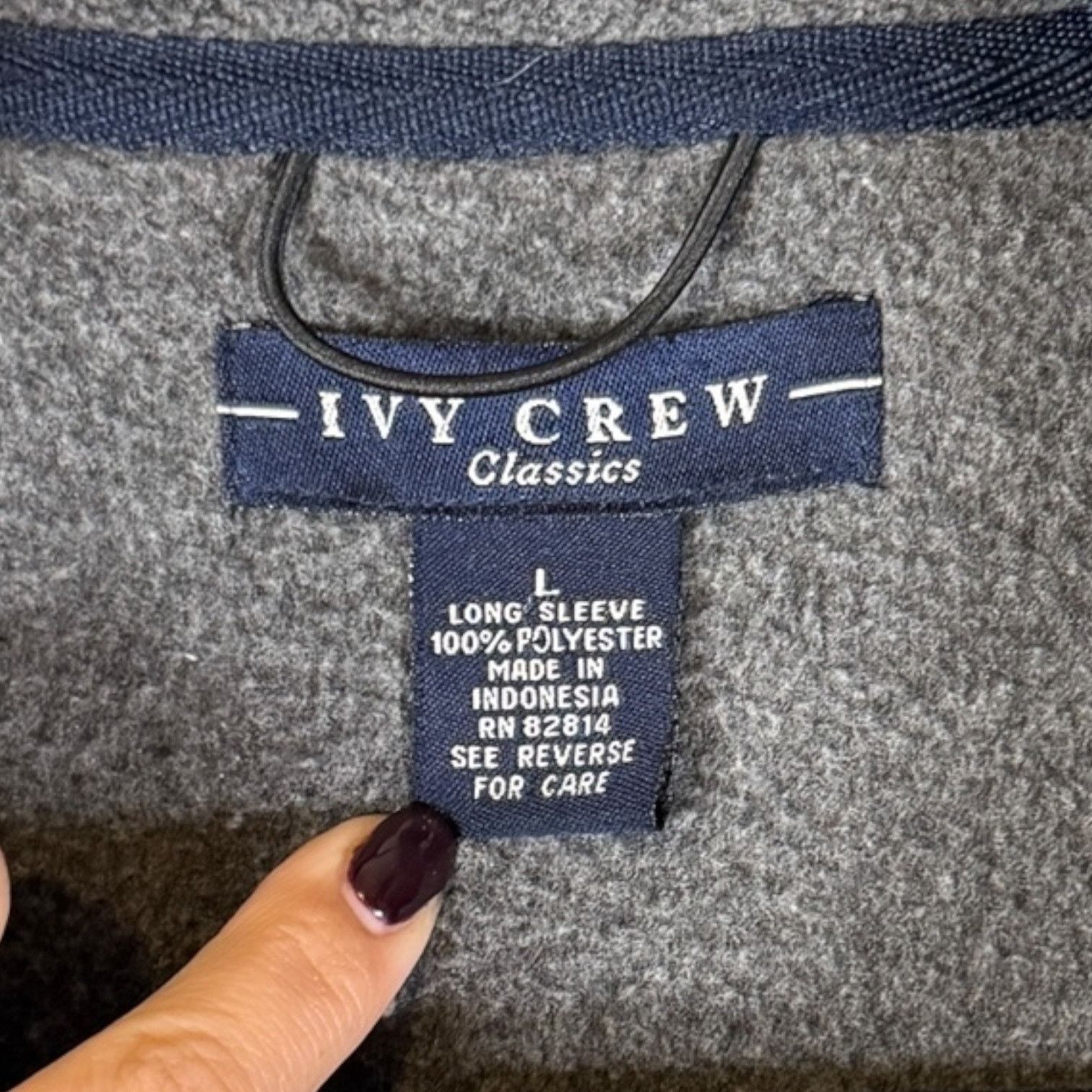 Ivy Crew Ivy Crew Quarter Zip Pullover Mock Neck Gray Size Men's L Size US L / EU 52-54 / 3 - 3 Thumbnail