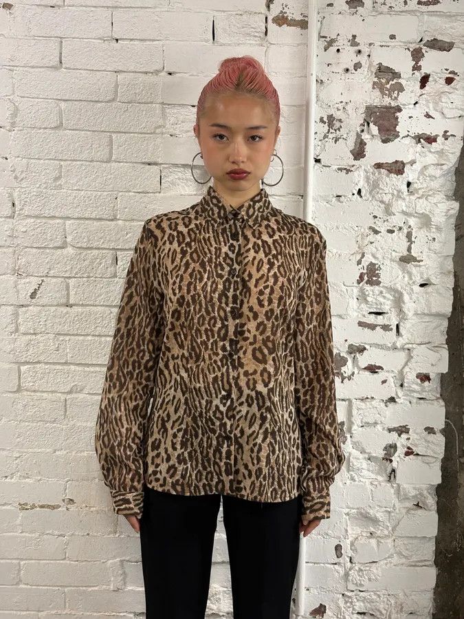 Dolce & Gabbana 2000s Dolce & Gabbana Leopard Glamour Shirt Size M / US 6-8 / IT 42-44 - 2 Thumbnail