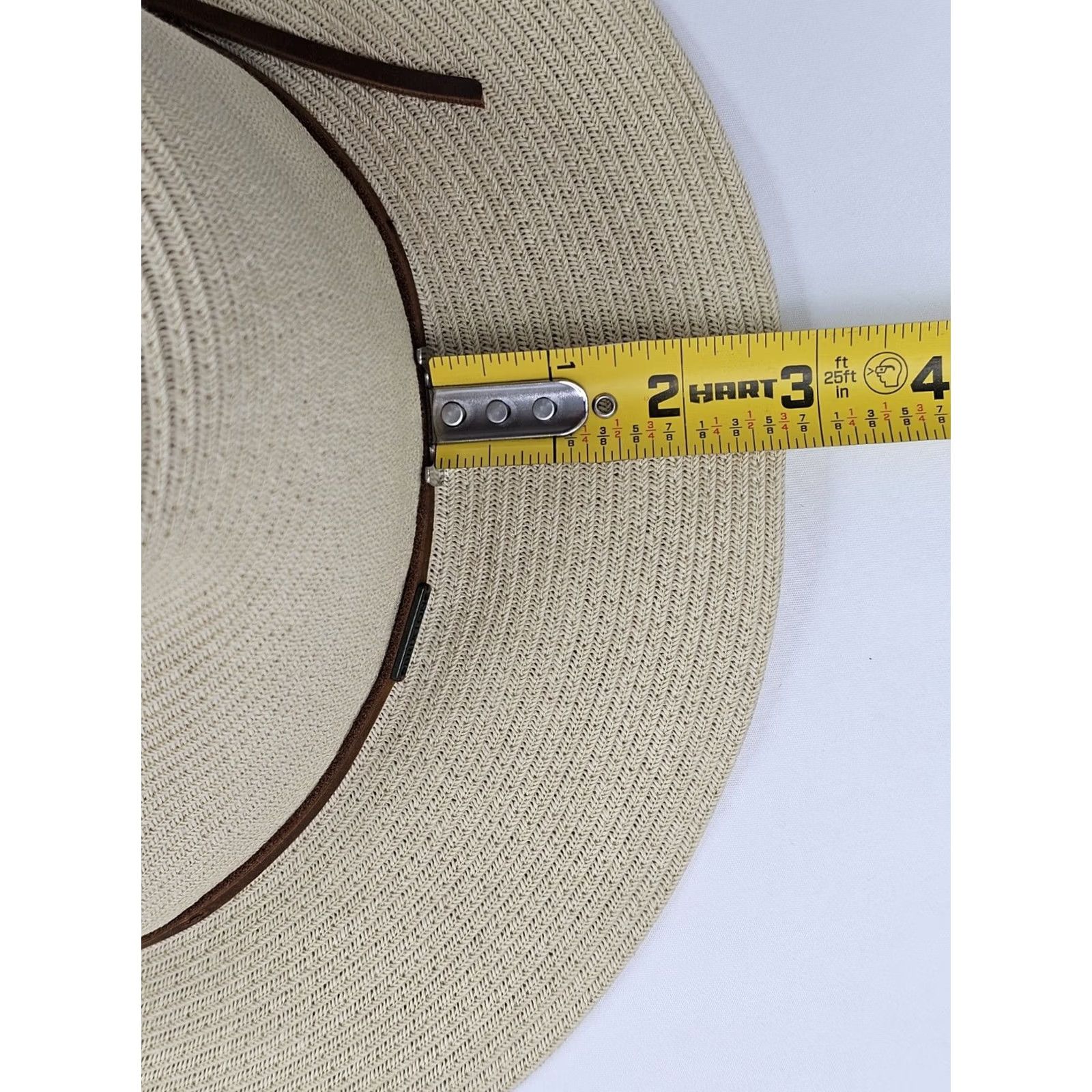Brixton Brixton Wesley Straw Fedora Unisex Adjustable Packable UPF 50 Hat S Tan Fedora Size ONE SIZE - 7 Thumbnail