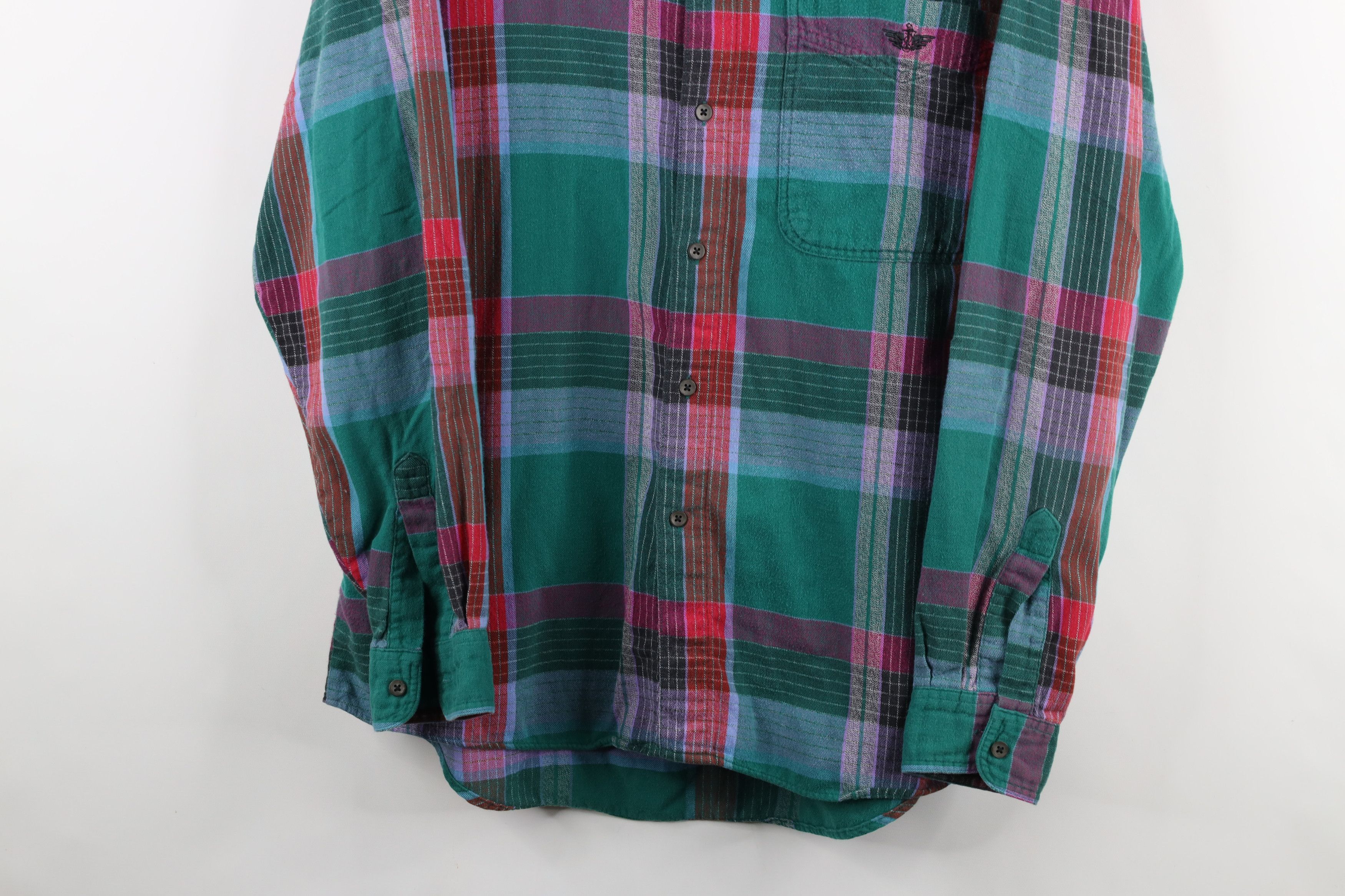 Vintage Vintage 90s Streetwear Rainbow Flannel Button Down Shirt Size US M / EU 48-50 / 2 - 3 Thumbnail