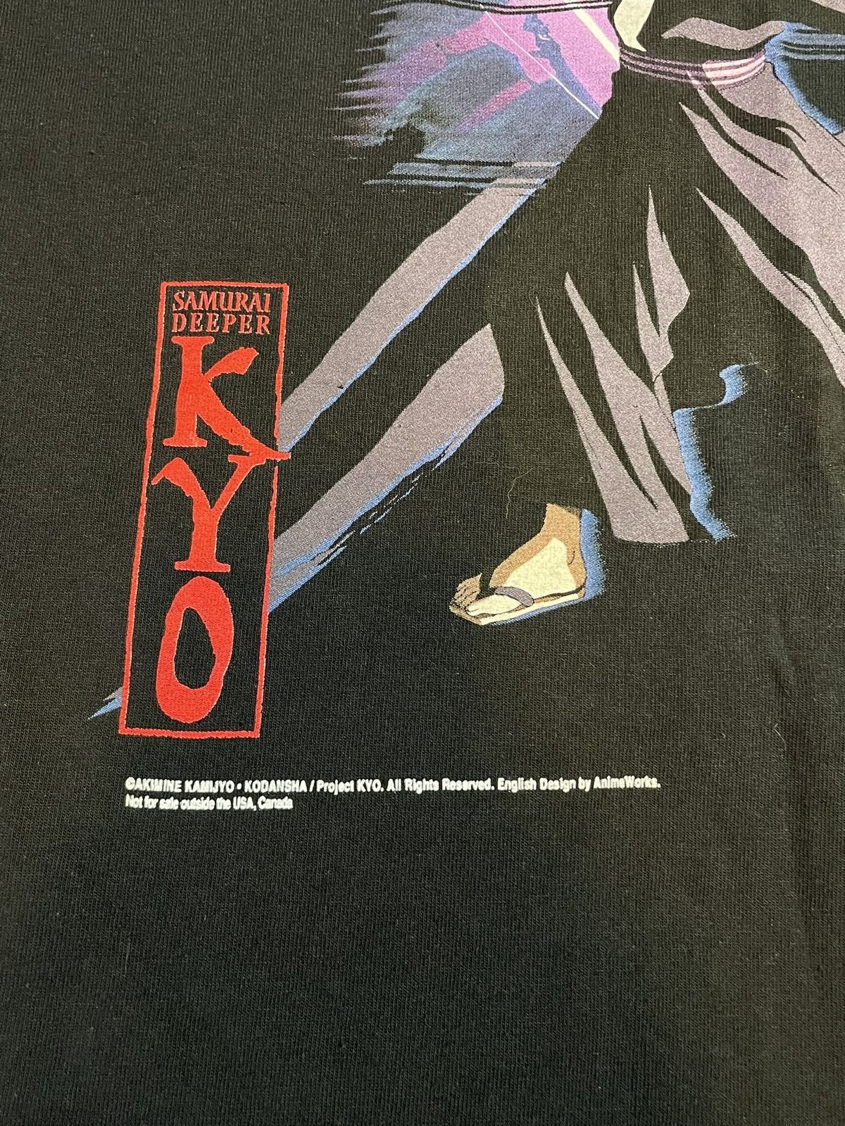 Vintage Samurai Deeper Vintage Anime Shirt XL Black Graphic Y2K Kyo Size US XL / EU 56 / 4 - 3 Thumbnail